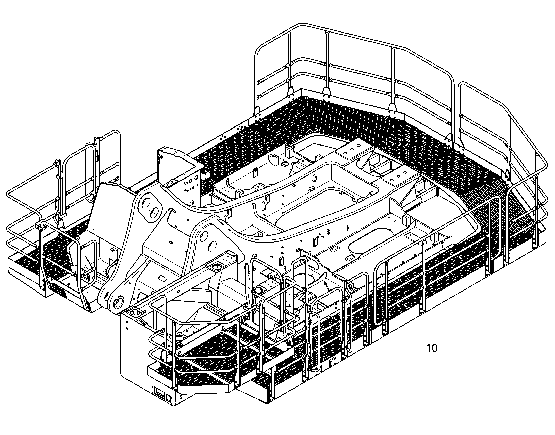 ЛЕСТ. С МОСТИКОМ ШИРОКАЯ 10864448 LIEBHERR