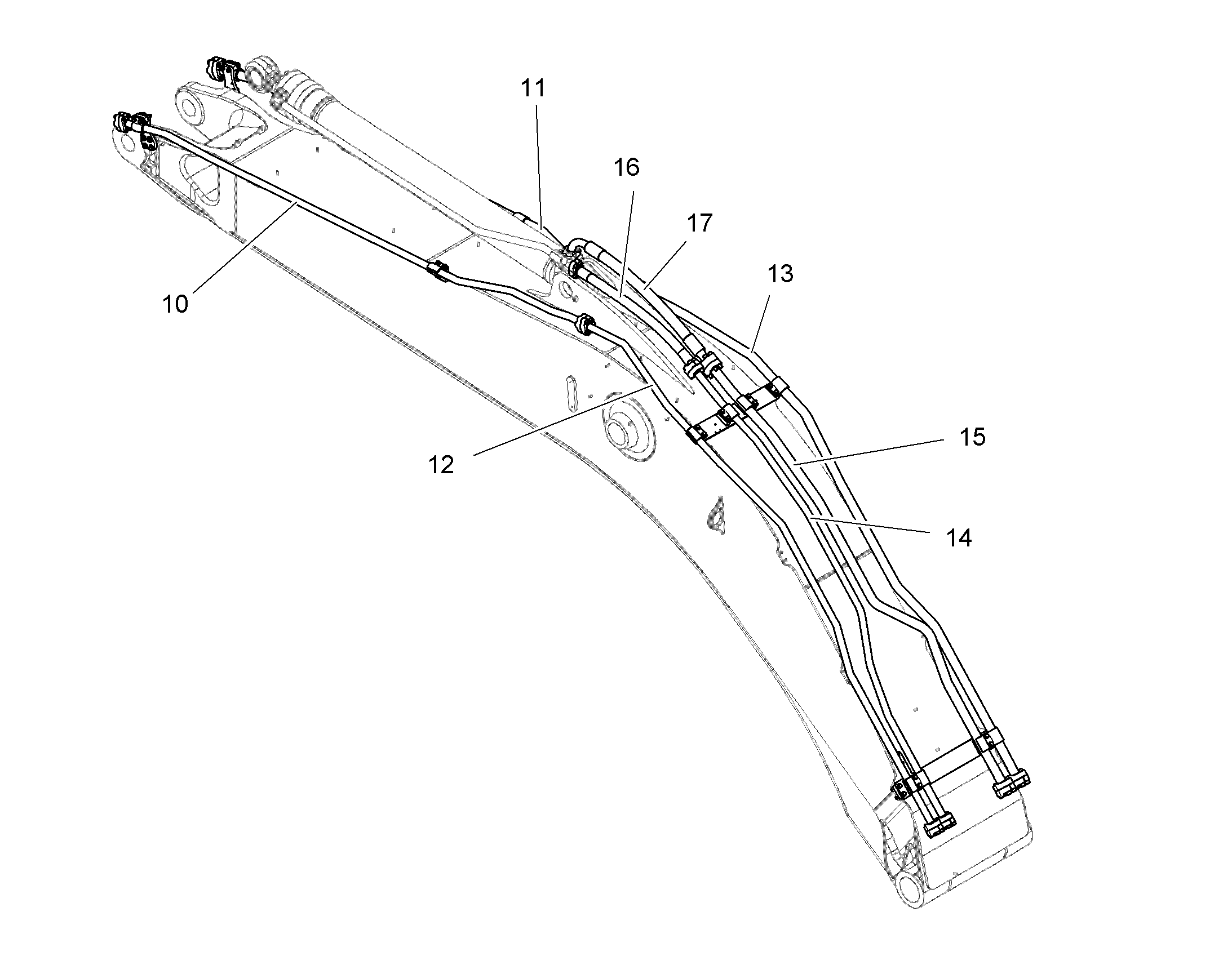 ТРУБА НАПОРНАЯ В СБОРЕ 11463997 LIEBHERR