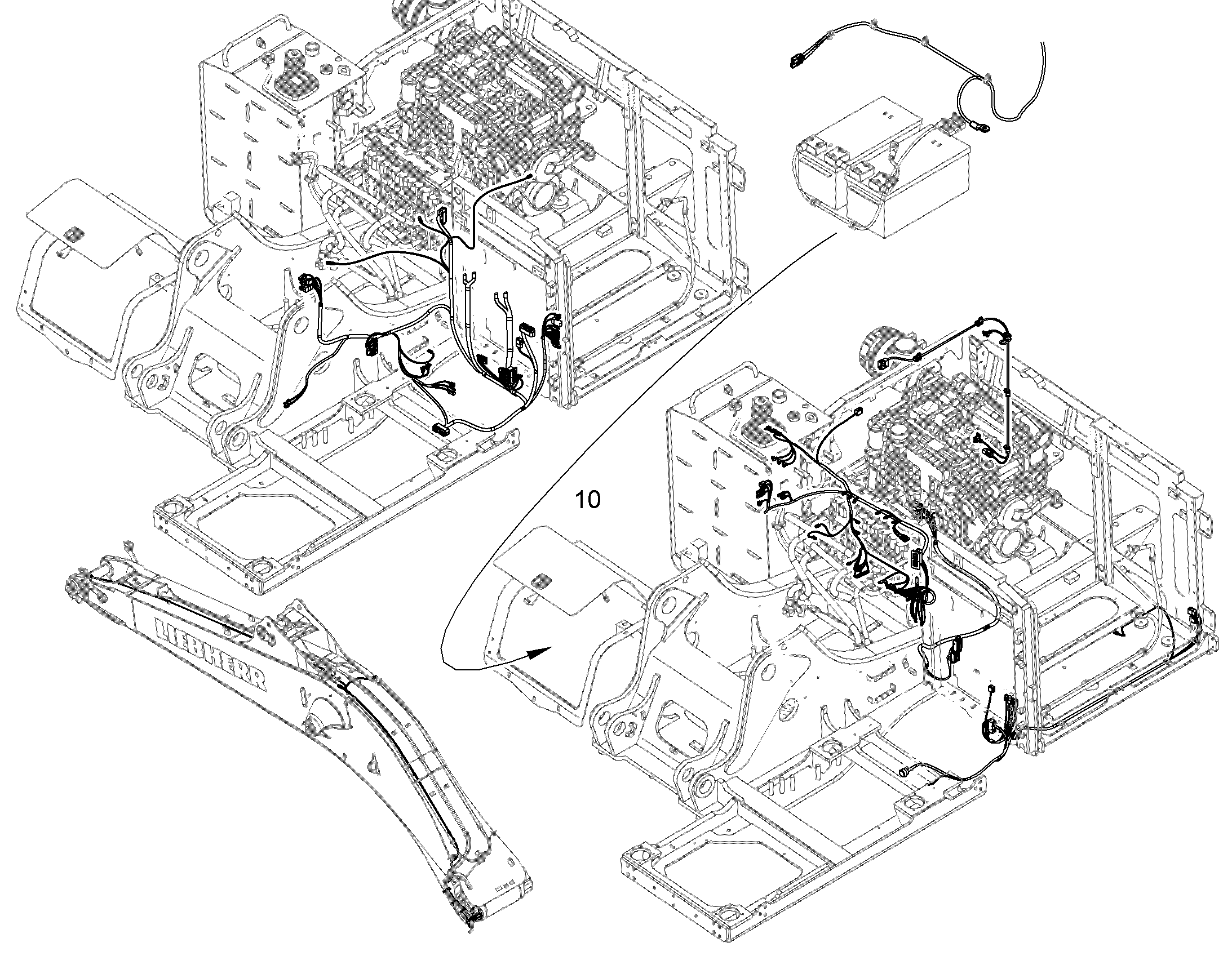 ЭЛЕКТРОПРОВОДКА RAYCHEM 11731760 LIEBHERR