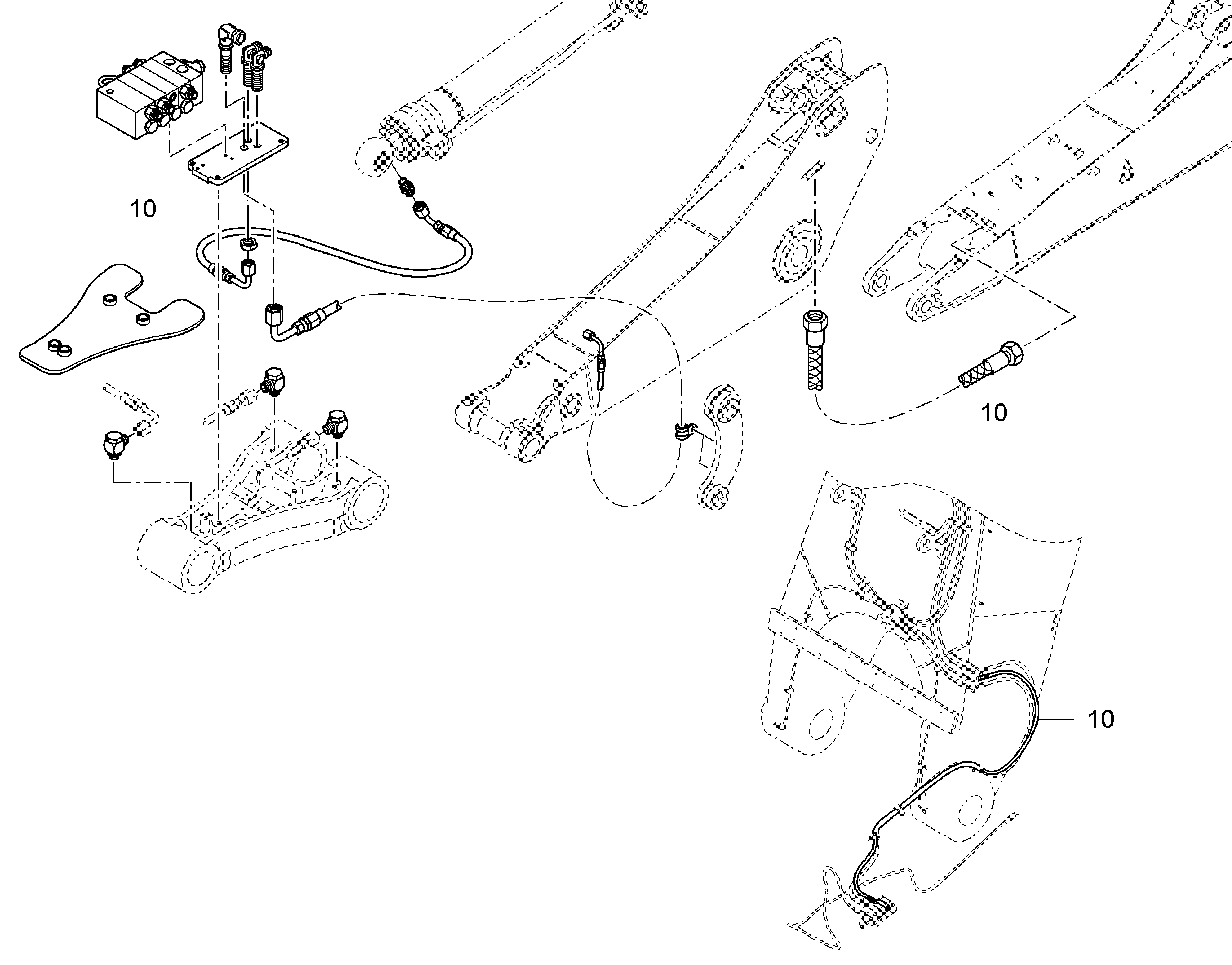 СМАЗОЧНЫЕ ЛИНИИ ДЛЯ НАКЛАДОК 'SME' 10858609 LIEBHERR