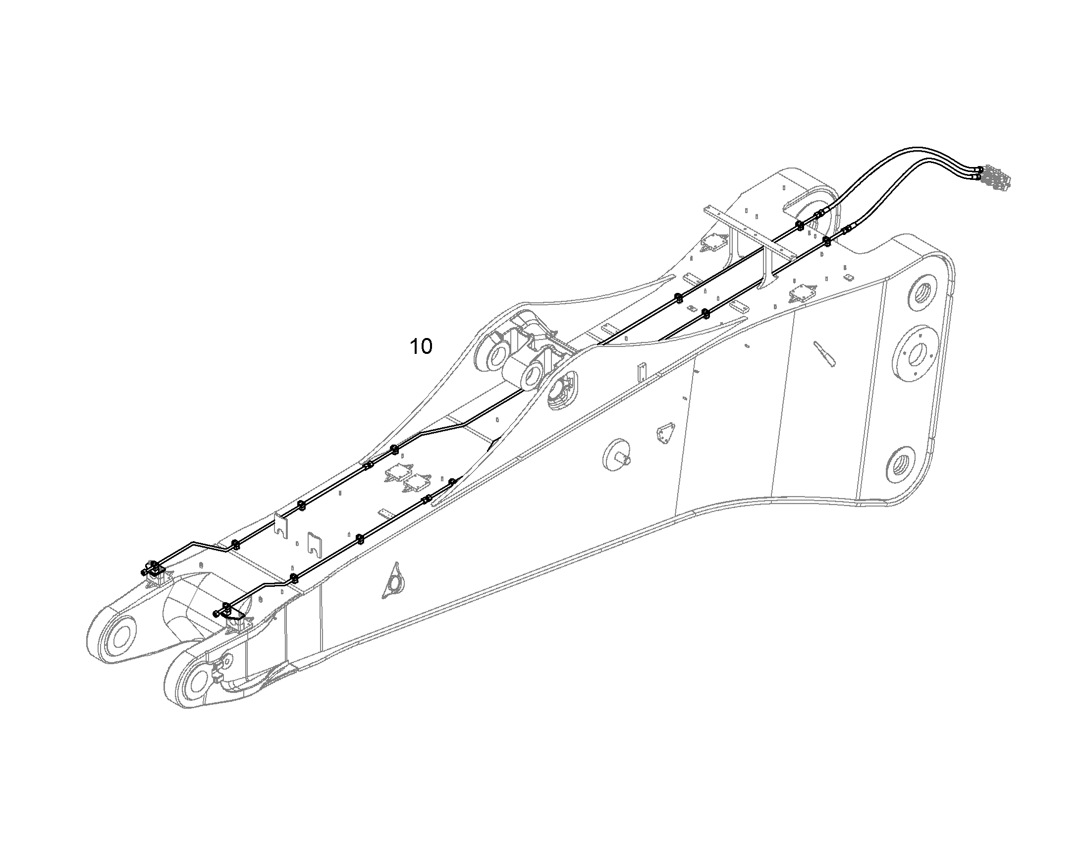 ПРОВОДКА ПРИВОД МЕХ. ПОВОРОТА 11739902 LIEBHERR