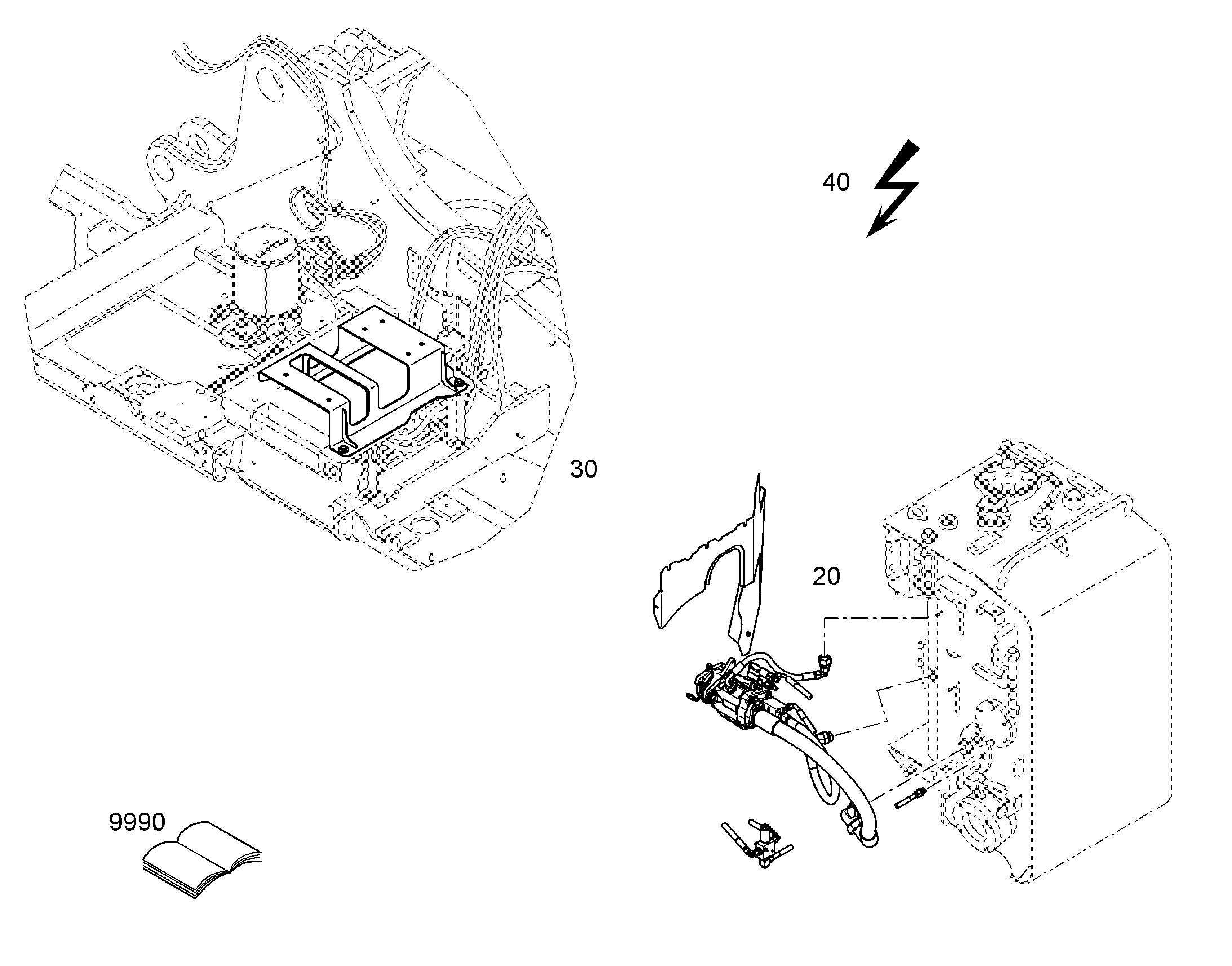HYDRAULIC INSTALLATION 11739374 LIEBHERR