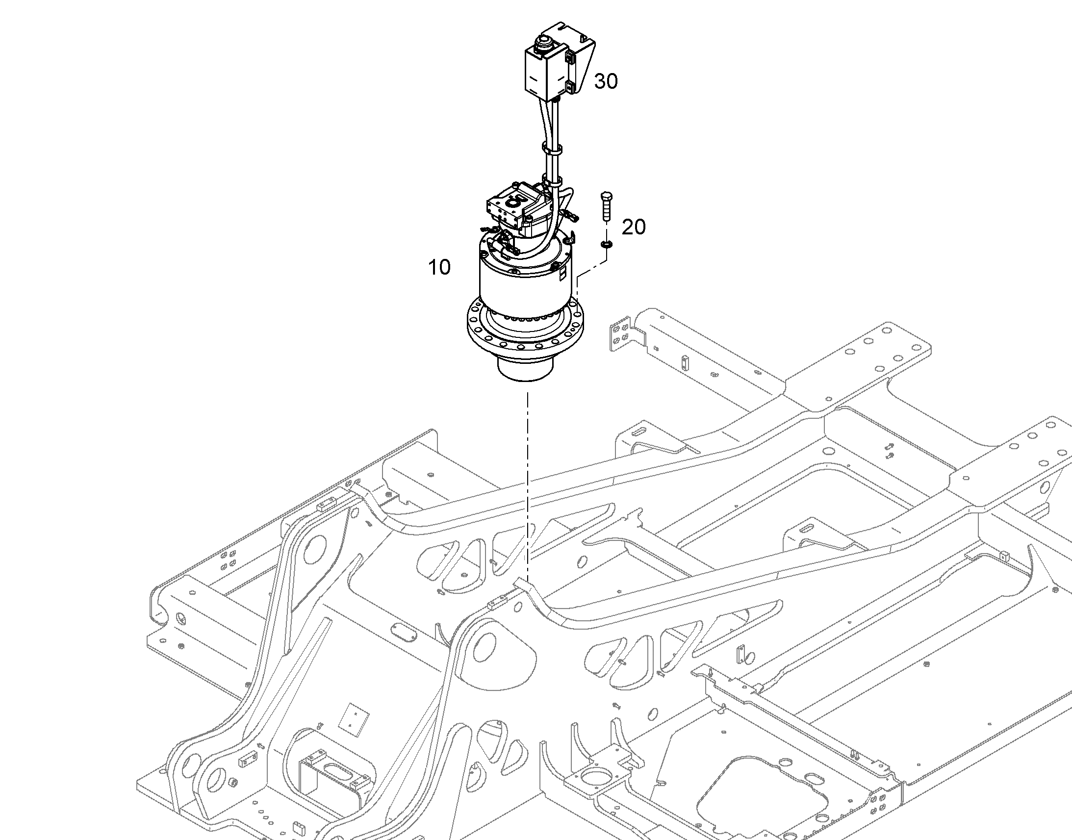МЕХАНИЗМ ПОВОРОТА 12553475 LIEBHERR