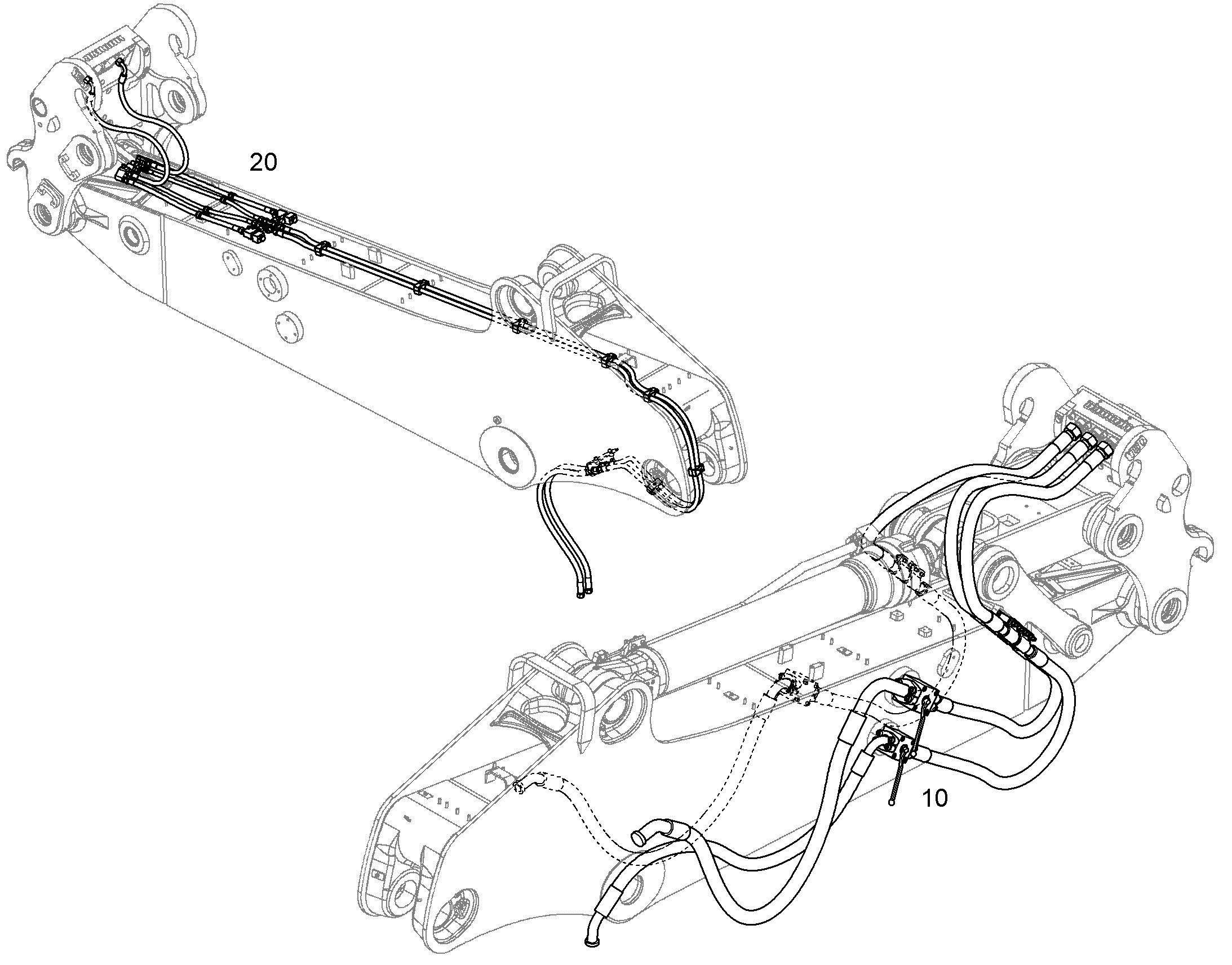 ПРОВОДКА МОНТАЖ AHS 11815267 LIEBHERR