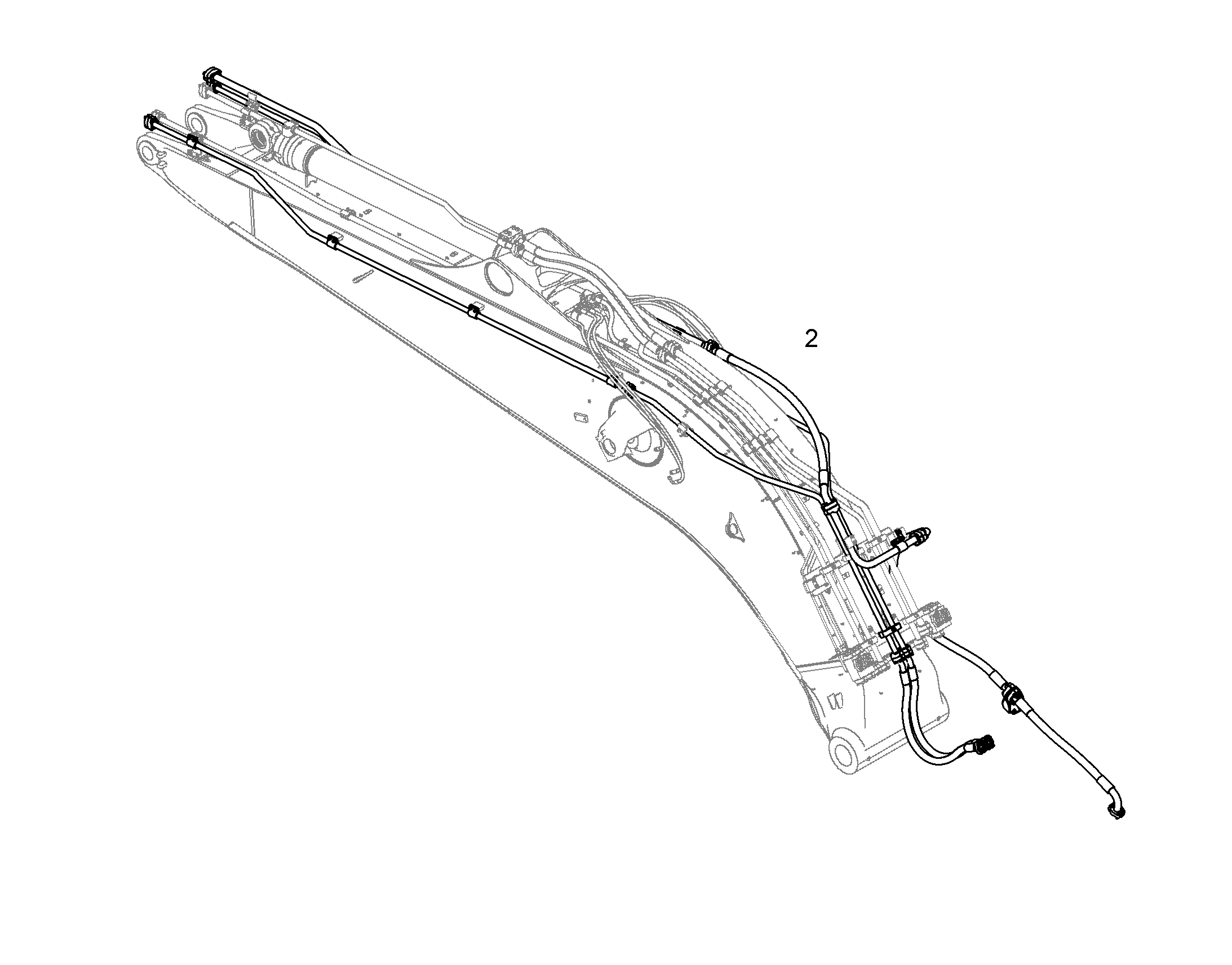 ПРОВОДКА МОНТАЖ AHS 10498810 LIEBHERR