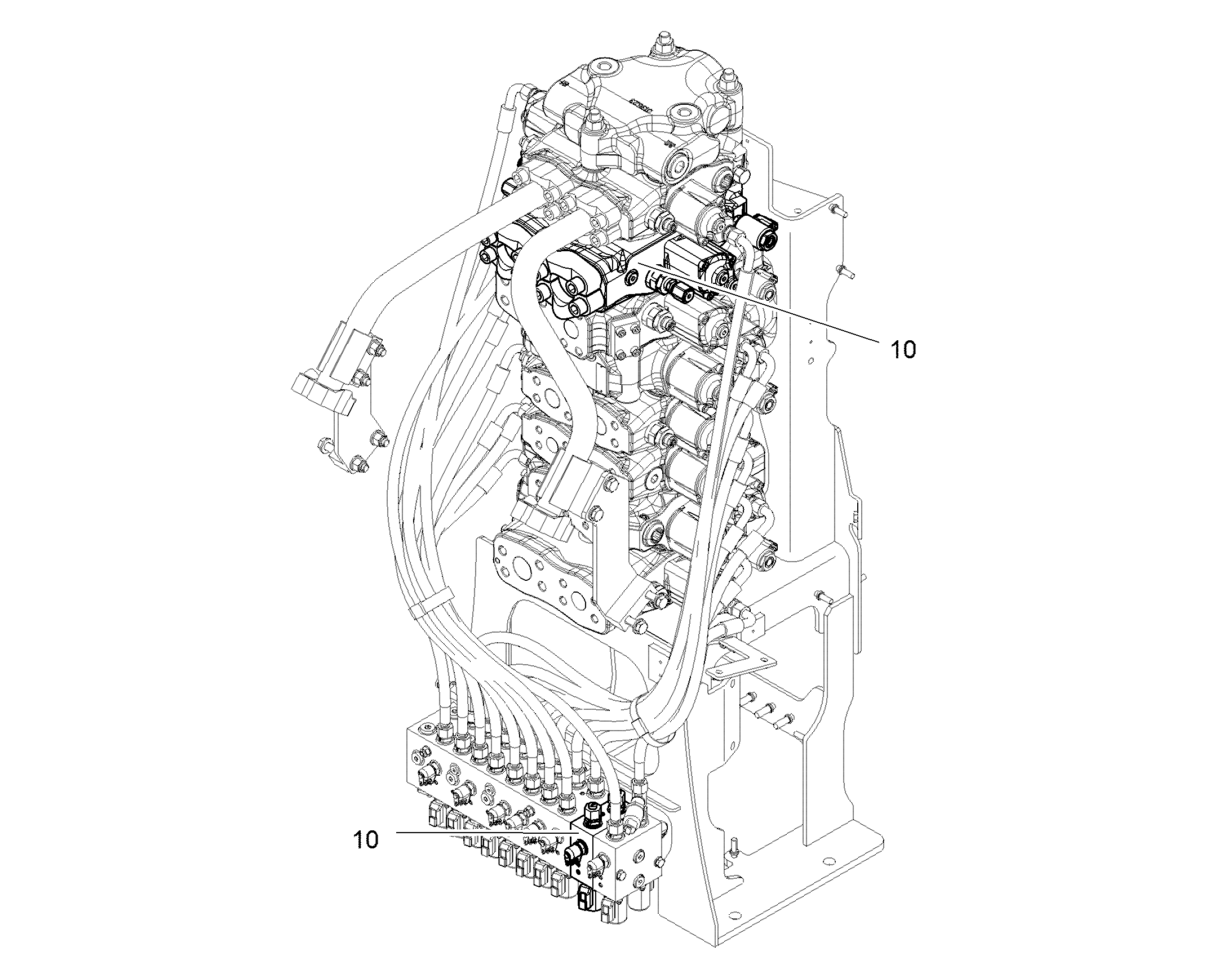 ГИДР.УПРАВЛЕНИЕ ФУНКЦИЕЙ ДВИЖ. HDK1 12585831 LIEBHERR