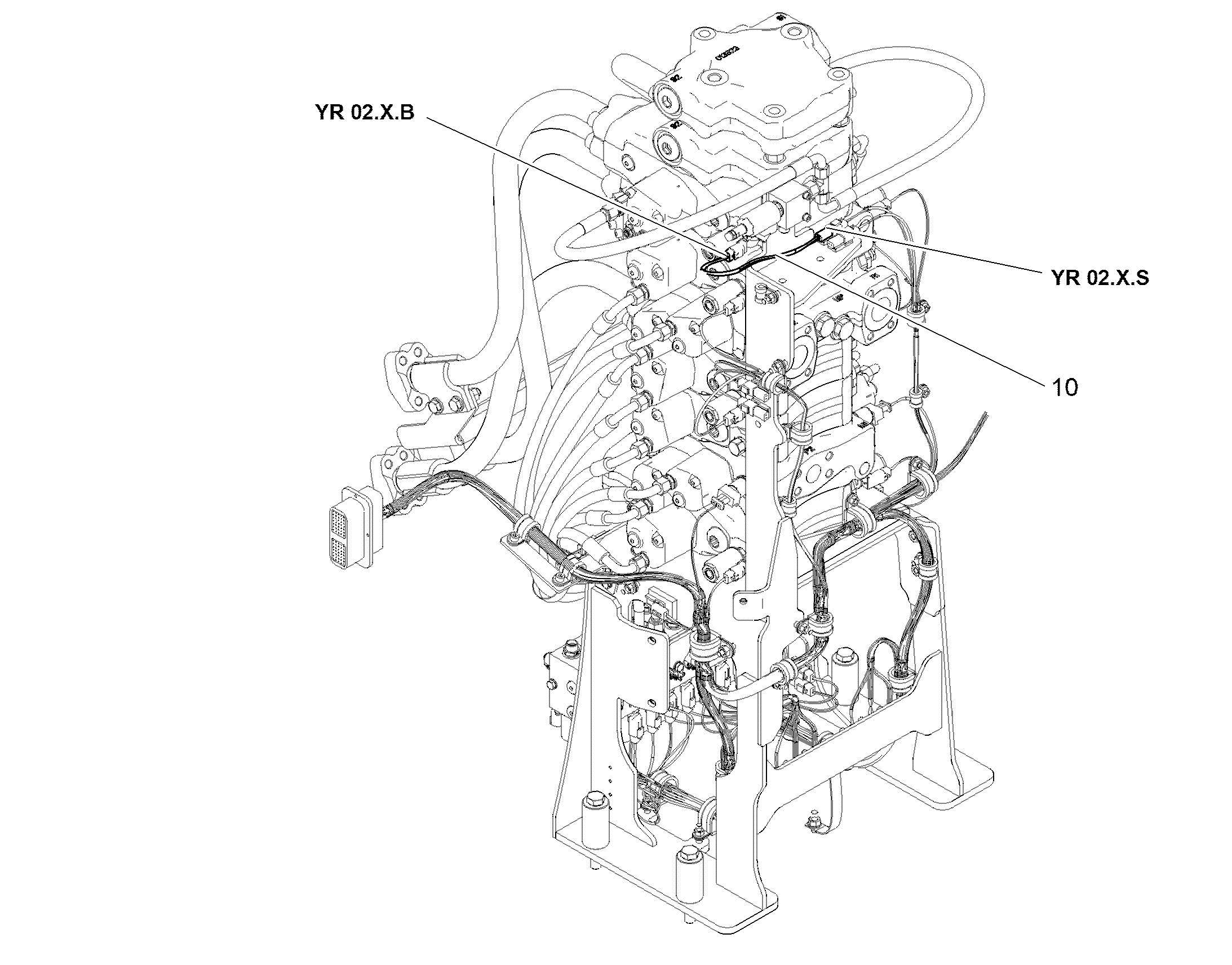 УДЛИНЕНИЕ YRO1 - YRO2 12586091 LIEBHERR