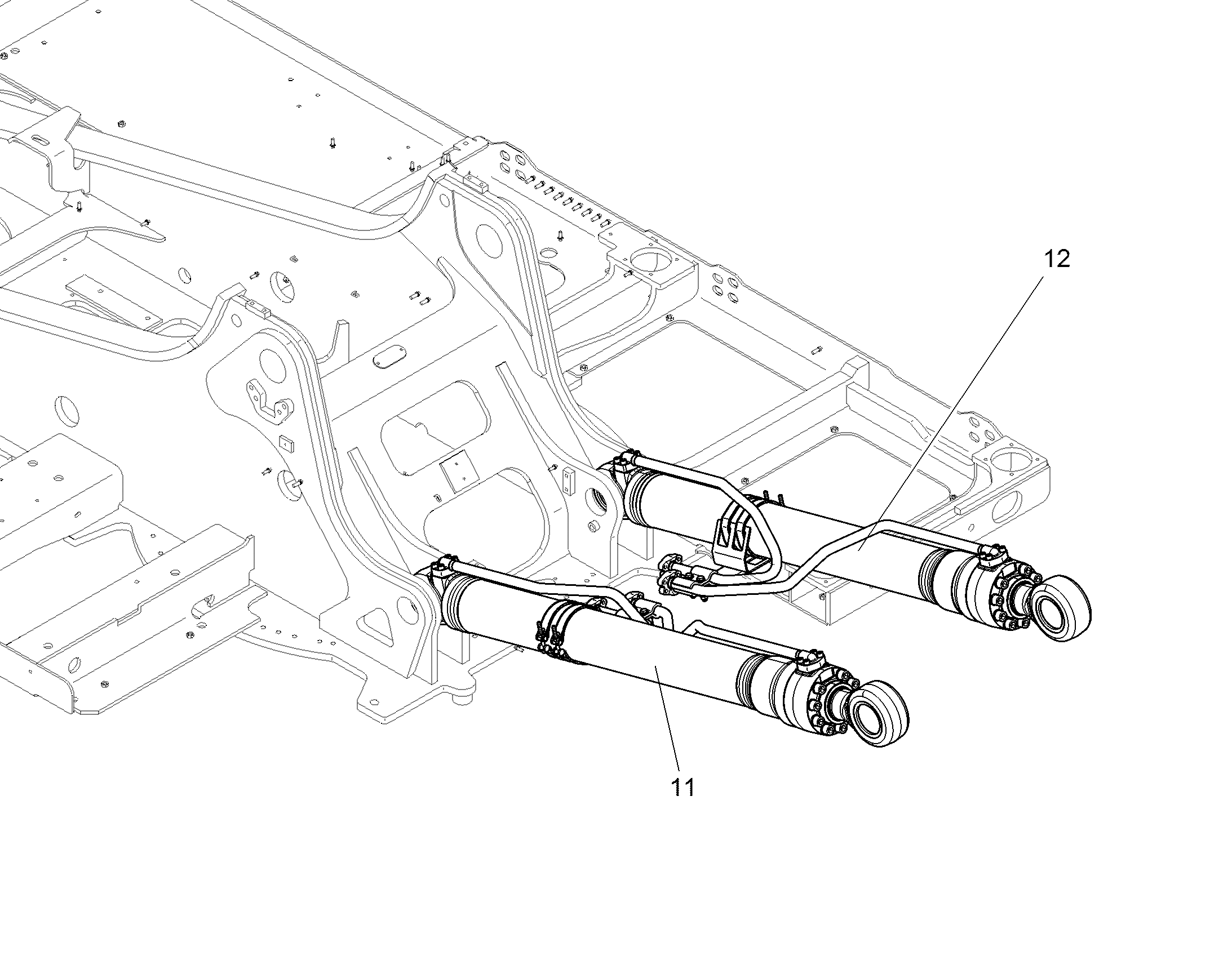 ПОДЪЕМНЫЙ ЦИЛИНДР СЛЕВА 12568223 LIEBHERR