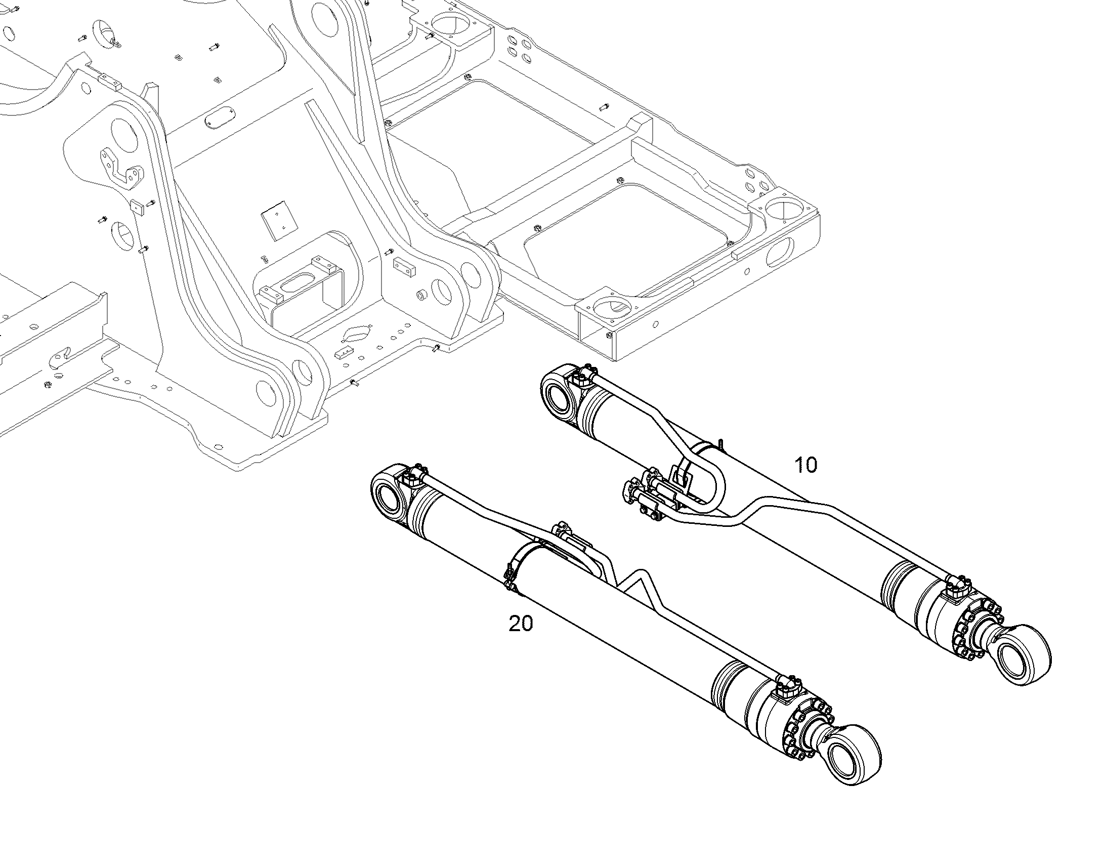 ПОДЪЕМНЫЙ ЦИЛИНДР СПРАВА 11816390 LIEBHERR