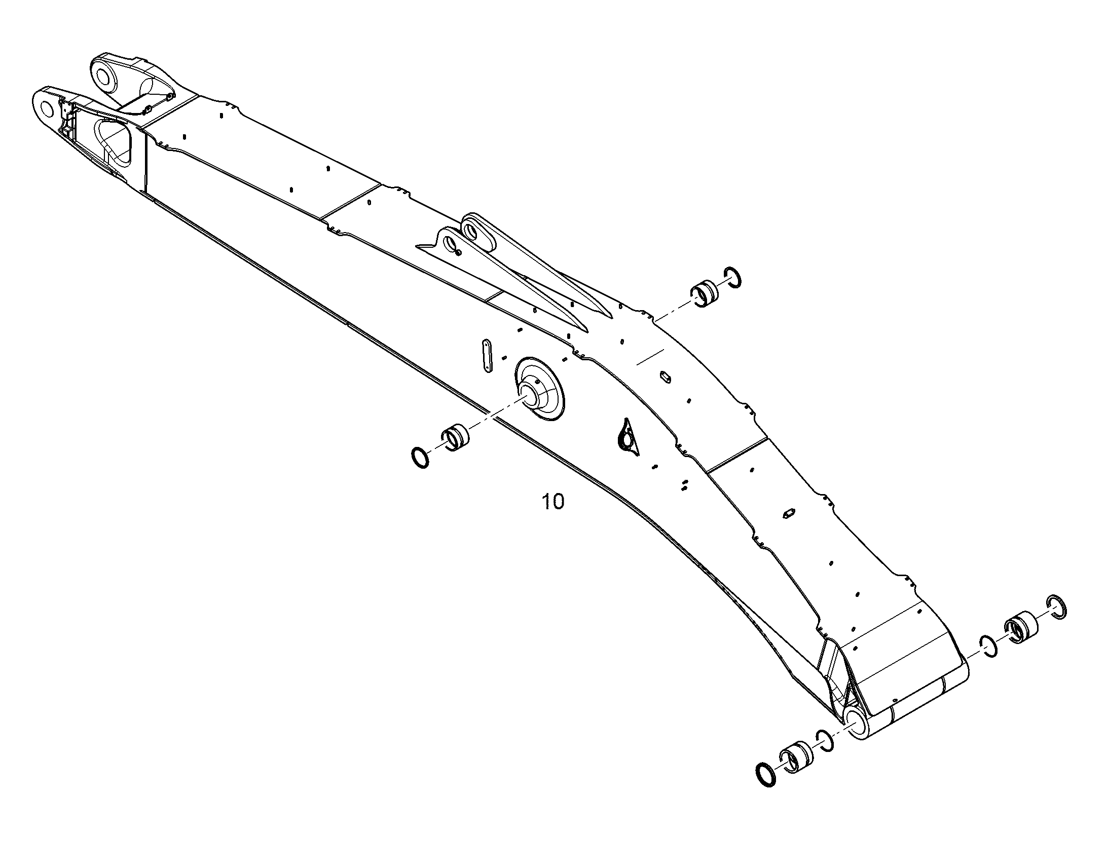 СТРЕЛА ОДНОКОРПУСНАЯ 7,00M 12456018 LIEBHERR