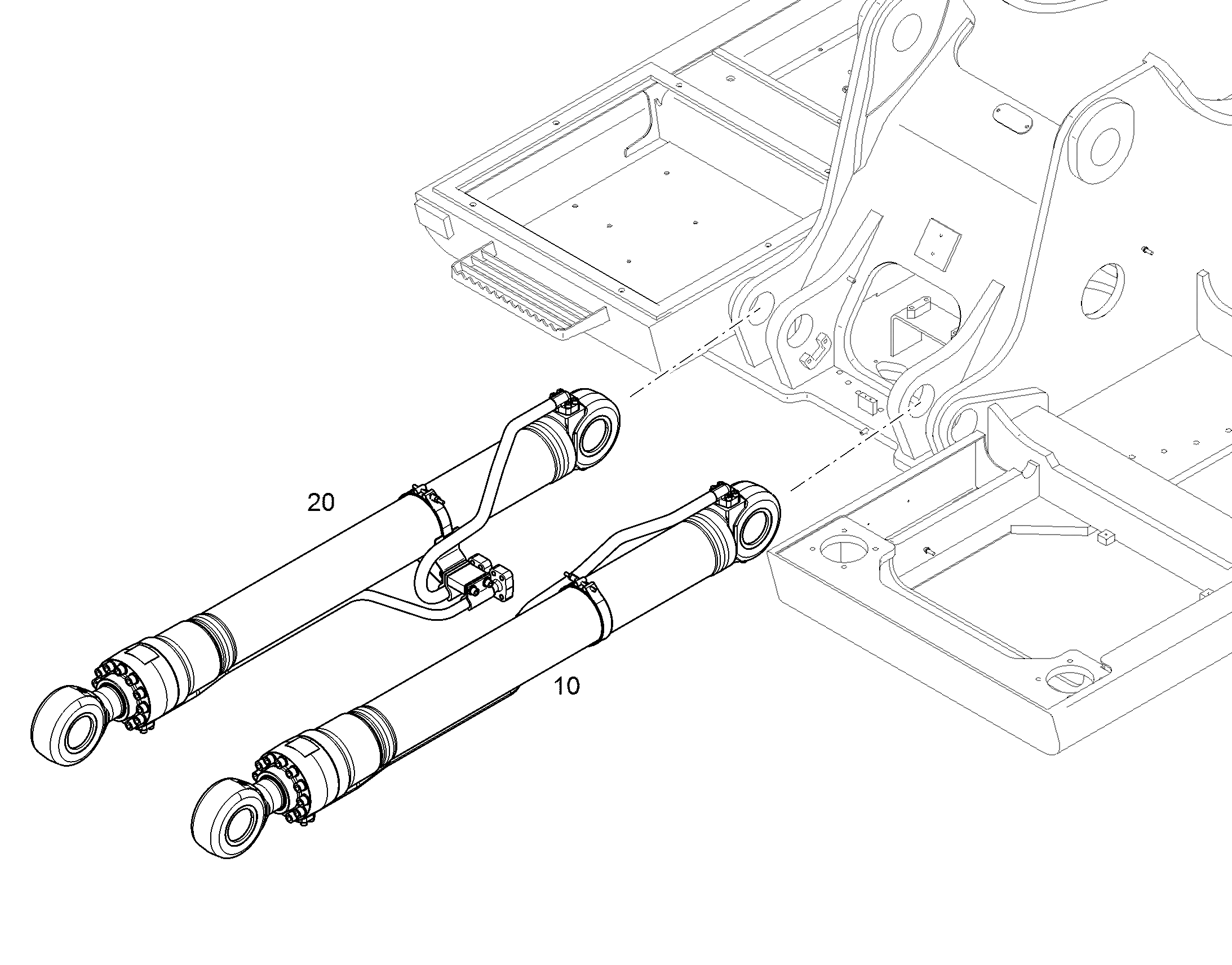 ПОДЪЕМНЫЙ ЦИЛИНДР СПРАВА 12505708 LIEBHERR
