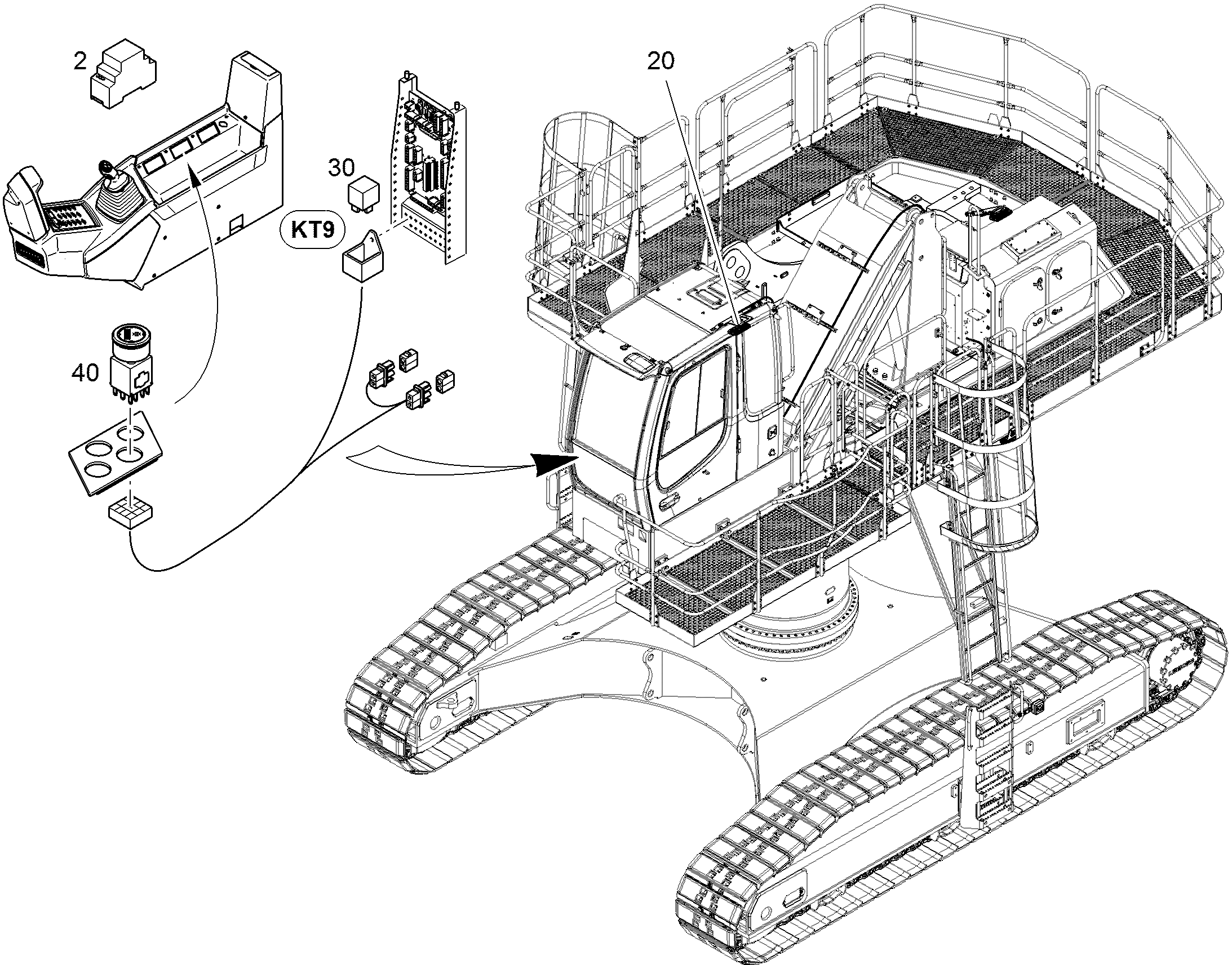 ПРОЖЕКТОР В СБОРЕ 11465912 LIEBHERR