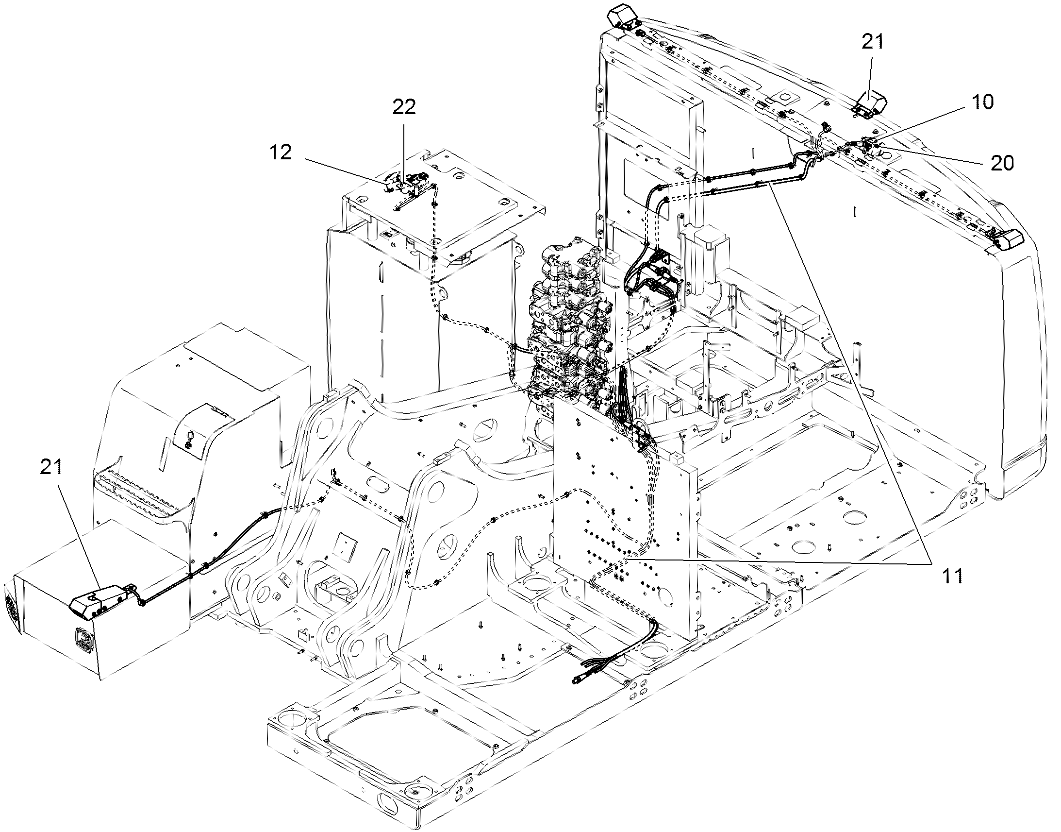 КАНАЛ СЗАДИ СЛЕВА 12436806 LIEBHERR