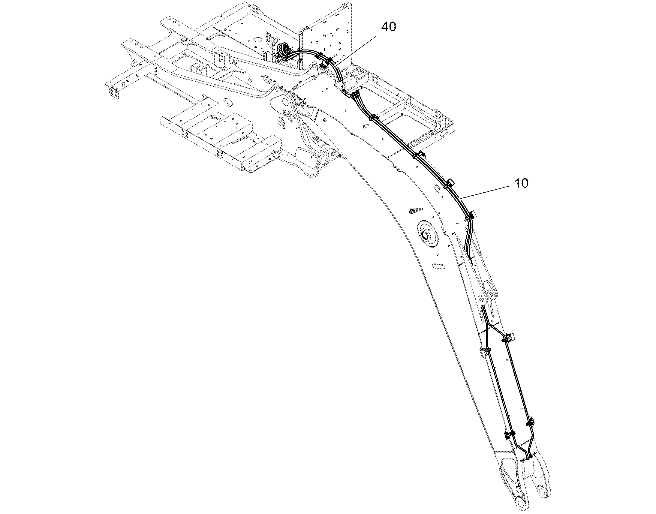 ПРОВОДКА ПРИВОД МЕХ. ПОВОРОТА 12545084 LIEBHERR