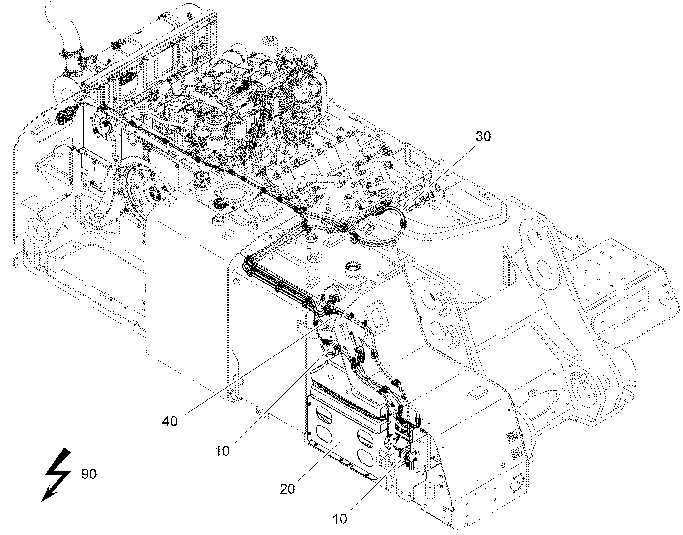 ЛИНИИ ДЛЯ МОЧЕВИНЫ МОНТАЖ 12544196 LIEBHERR