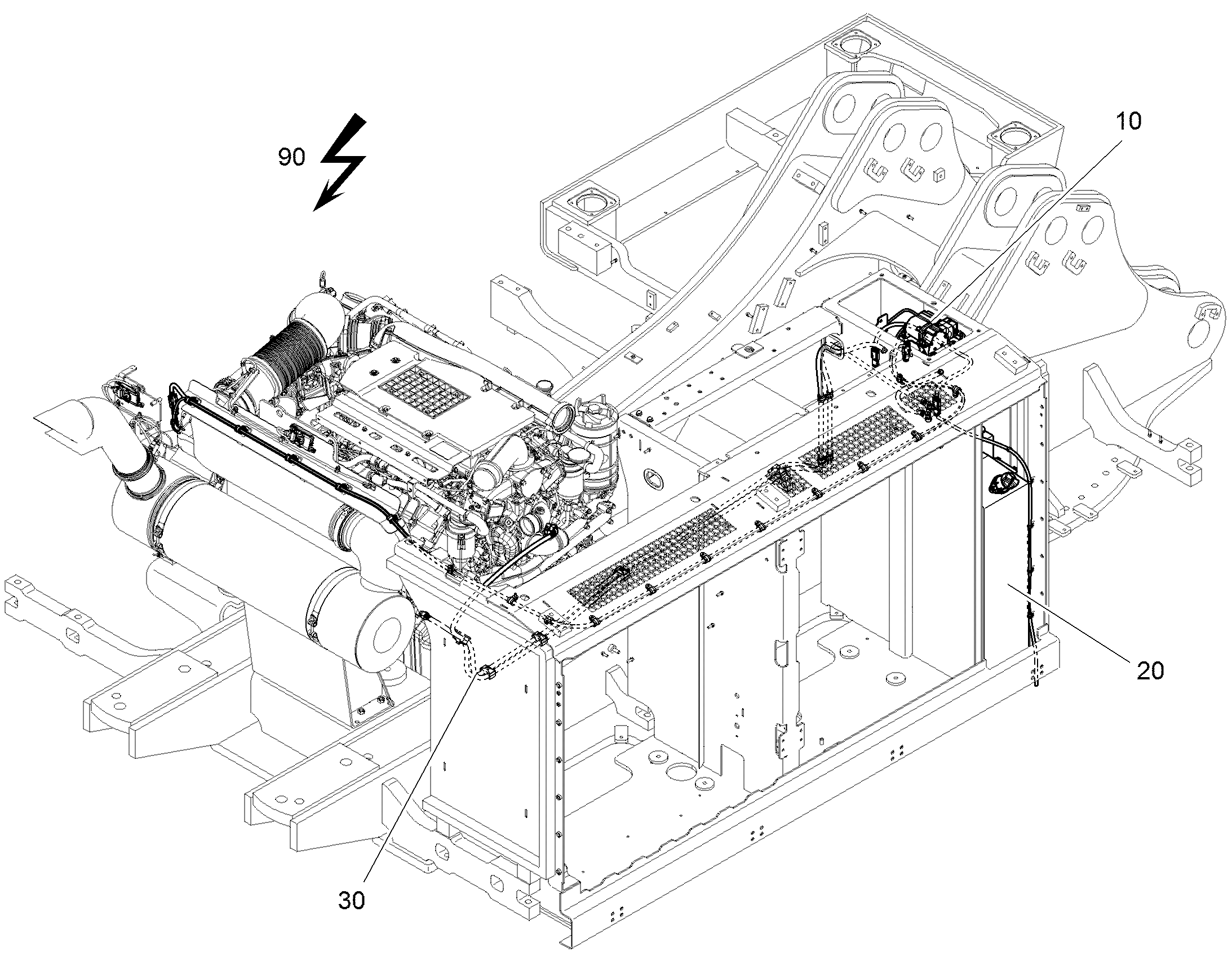 ЛИНИИ ДЛЯ МОЧЕВИНЫ МОНТАЖ 12812351 LIEBHERR
