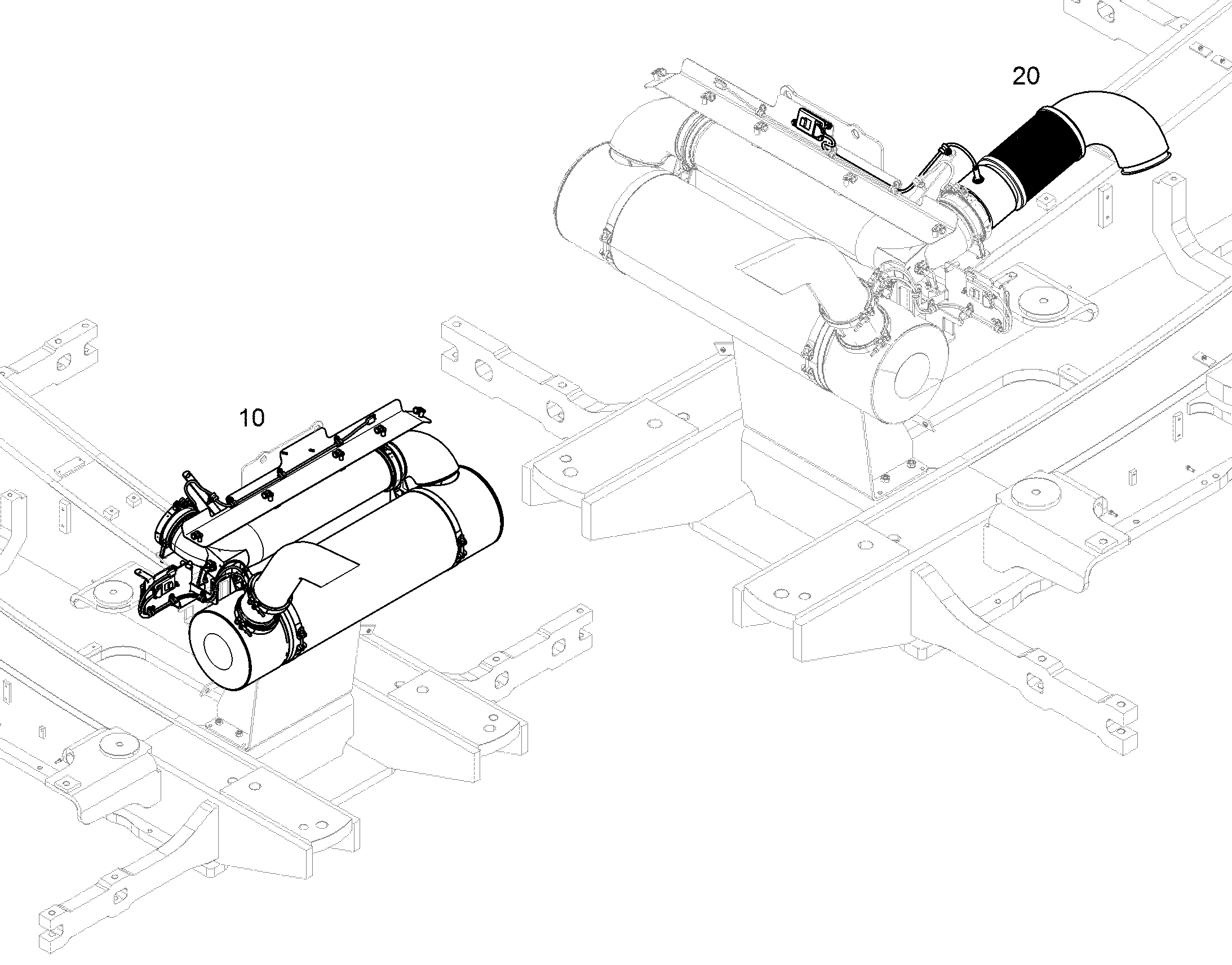 ГЛУШИТЕЛЬ УСТАНОВКА 12877550 LIEBHERR