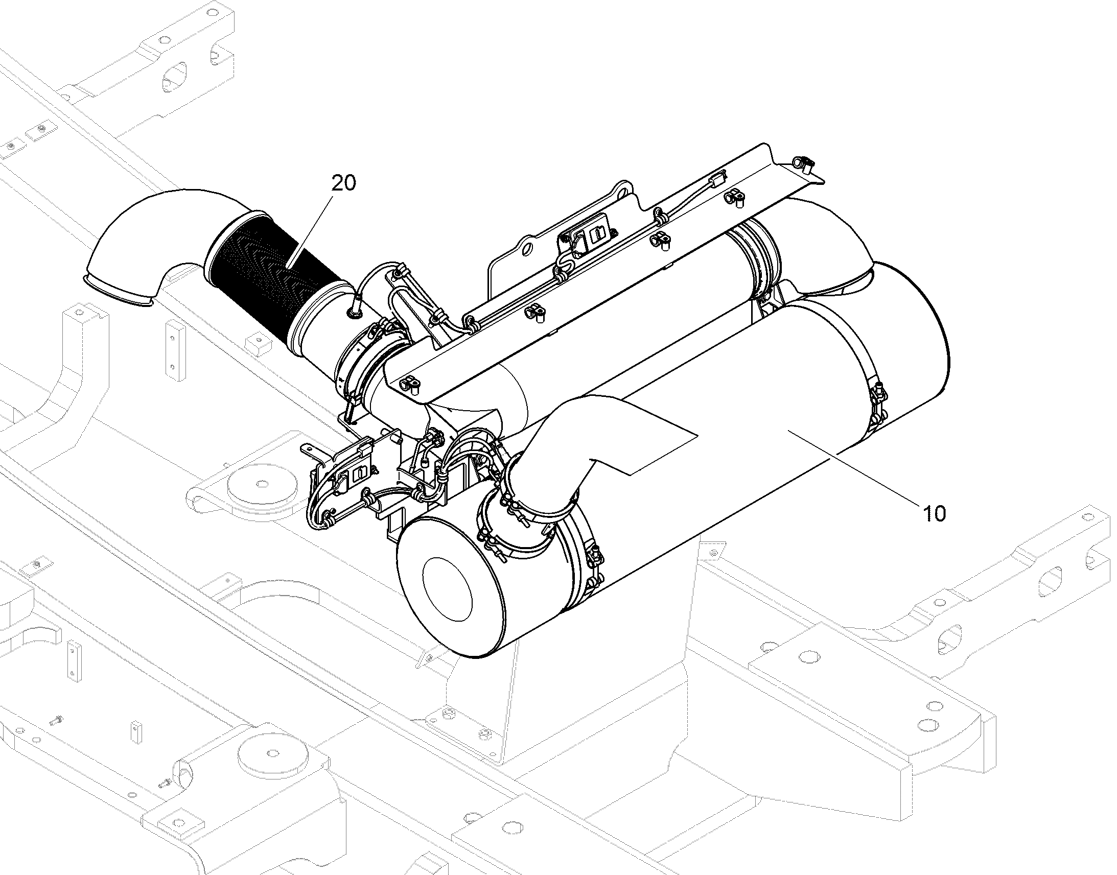 ГЛУШИТЕЛЬ УСТАНОВКА 12877677 LIEBHERR