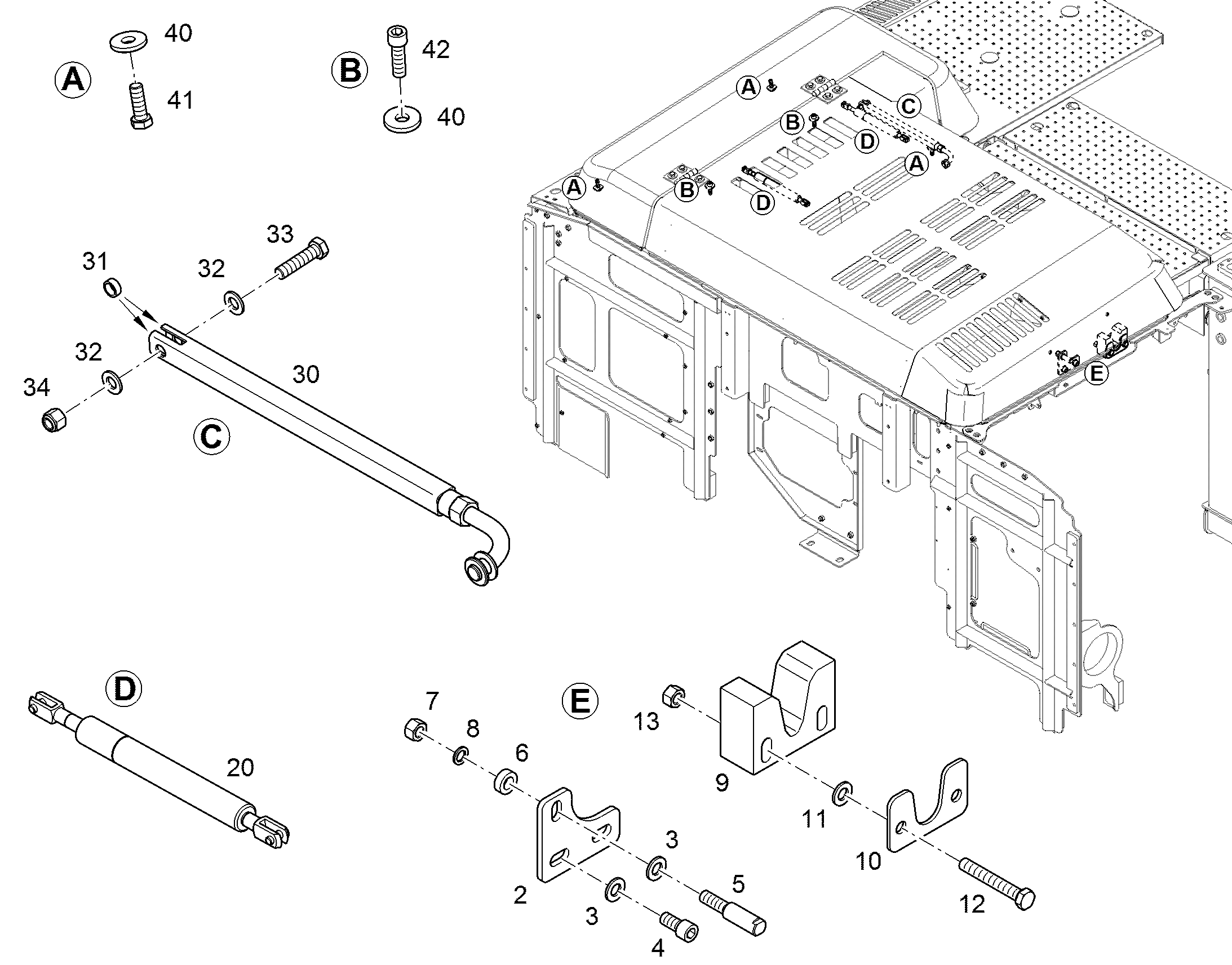 РЕССОРА ГАЗОВАЯ 12250146 LIEBHERR