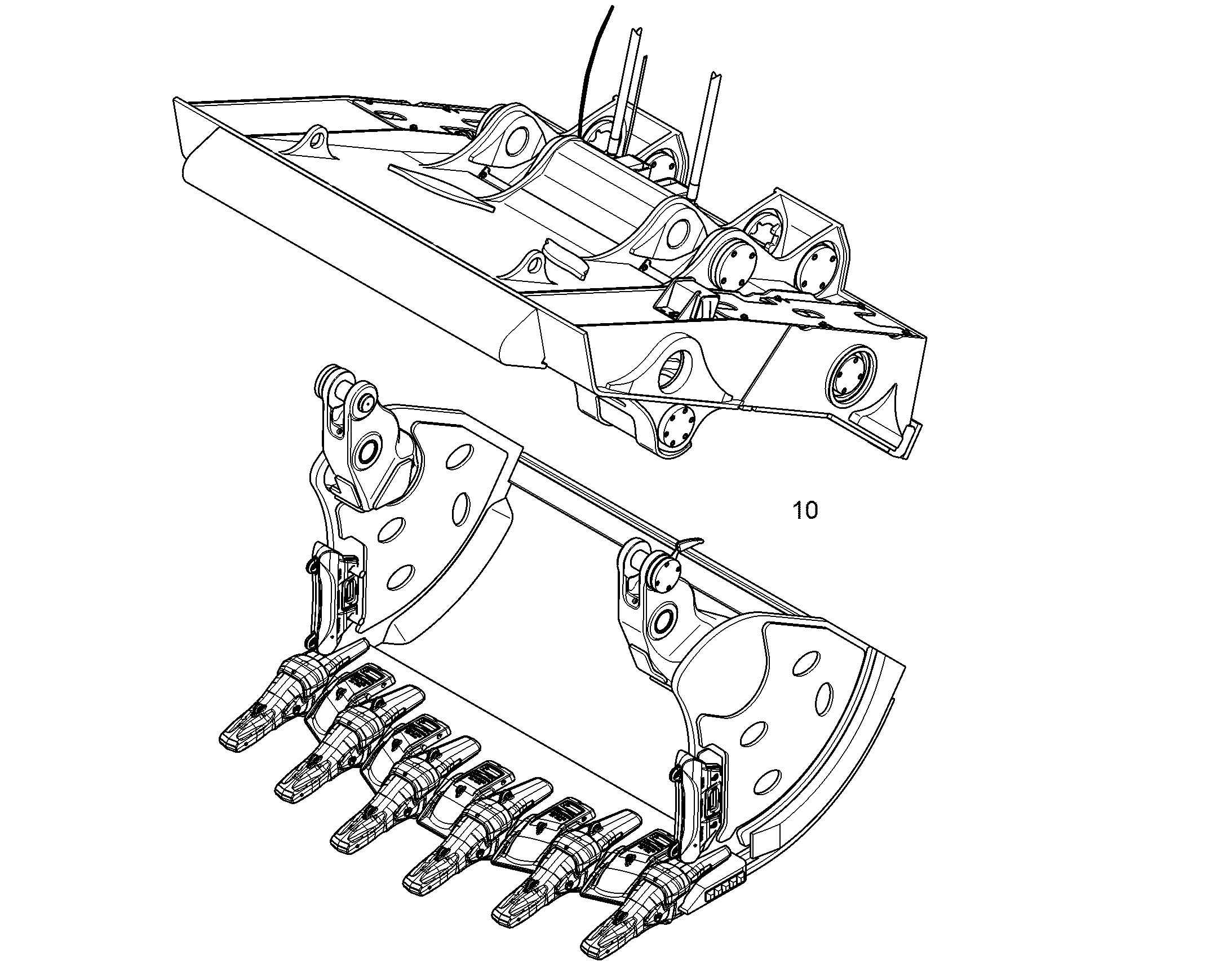 КОВШ ОТКИДНОЙ 2700MM 5,1M3 12895379 LIEBHERR