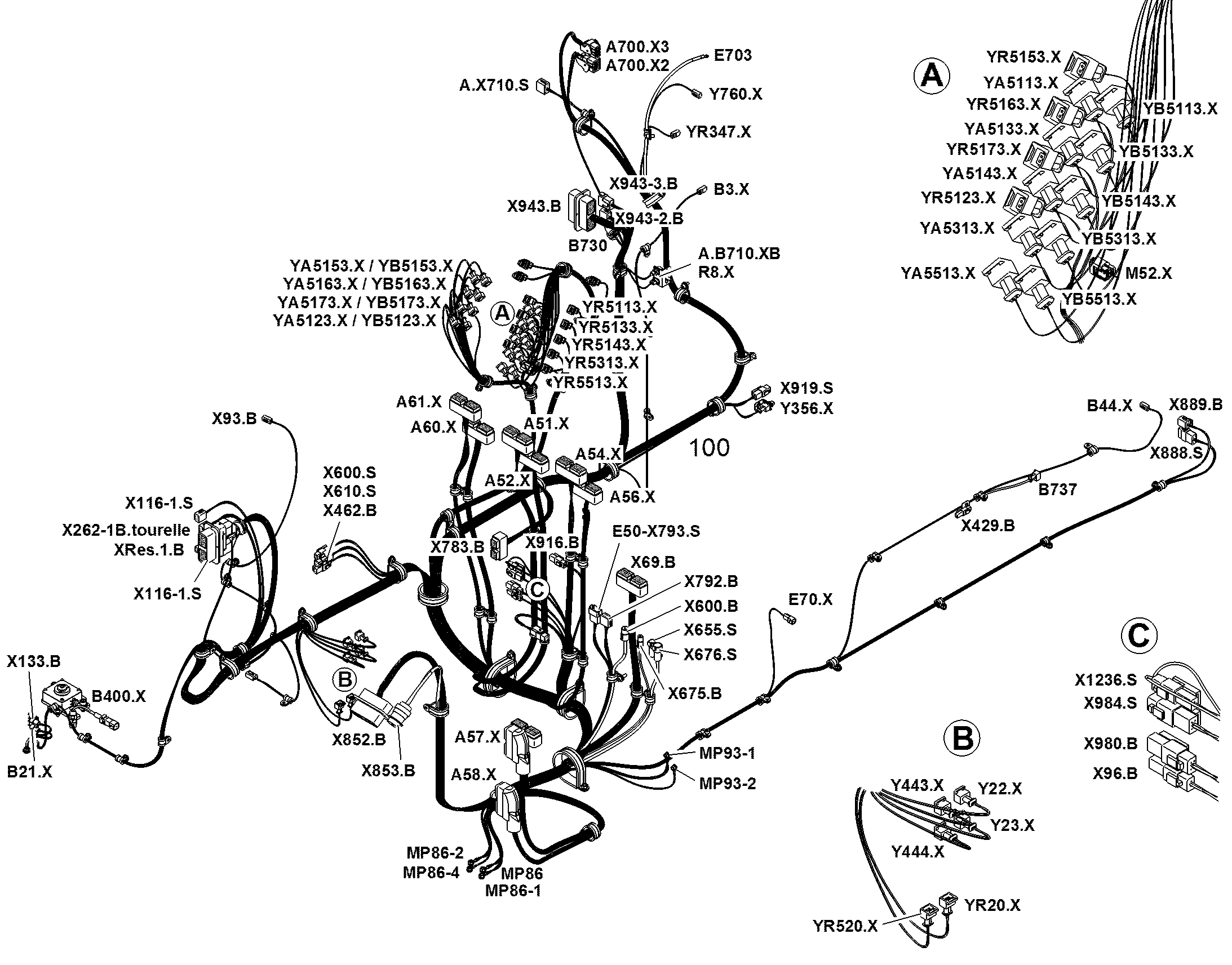 К-Т ПРОВ.ПОВ.ПЛАТФ.-ДВИГАТ. W3 12804845 LIEBHERR