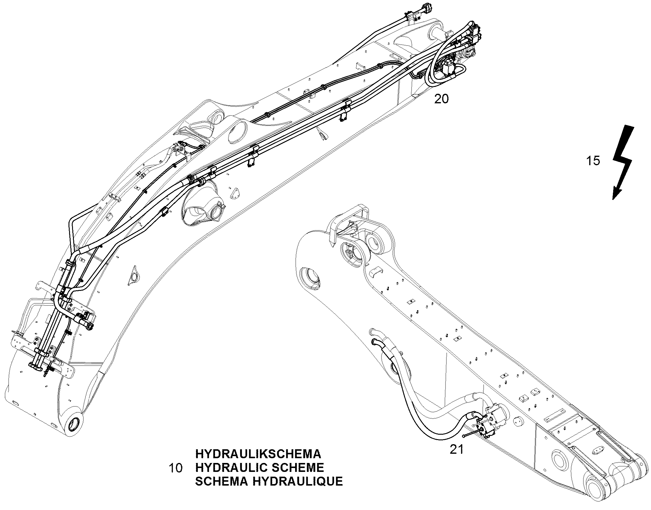СОЕДИНЕНИЕ ВЕРХНЕЕ 12868342 LIEBHERR