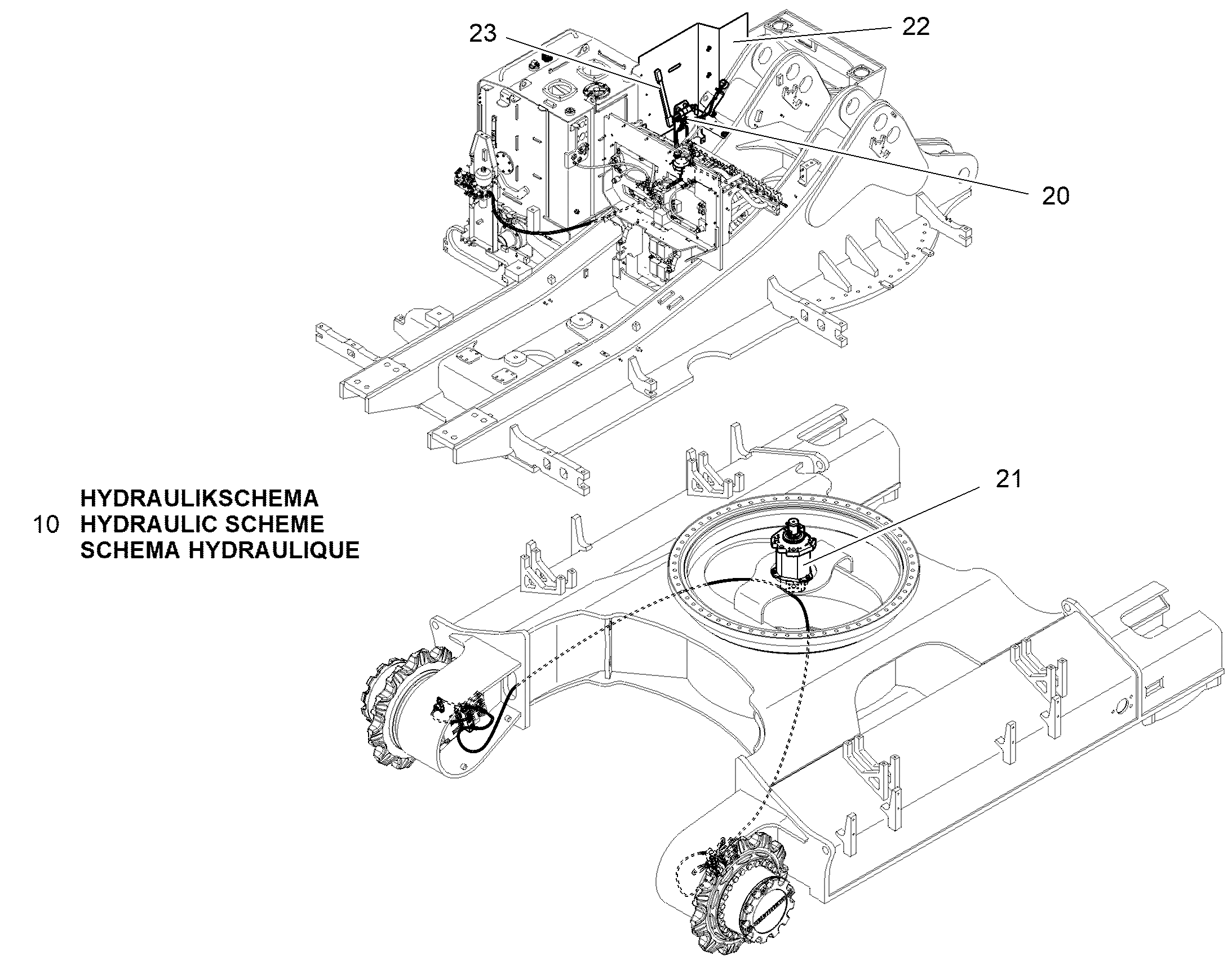 СХЕМА ГИДРАВЛИКИ 12563773 LIEBHERR