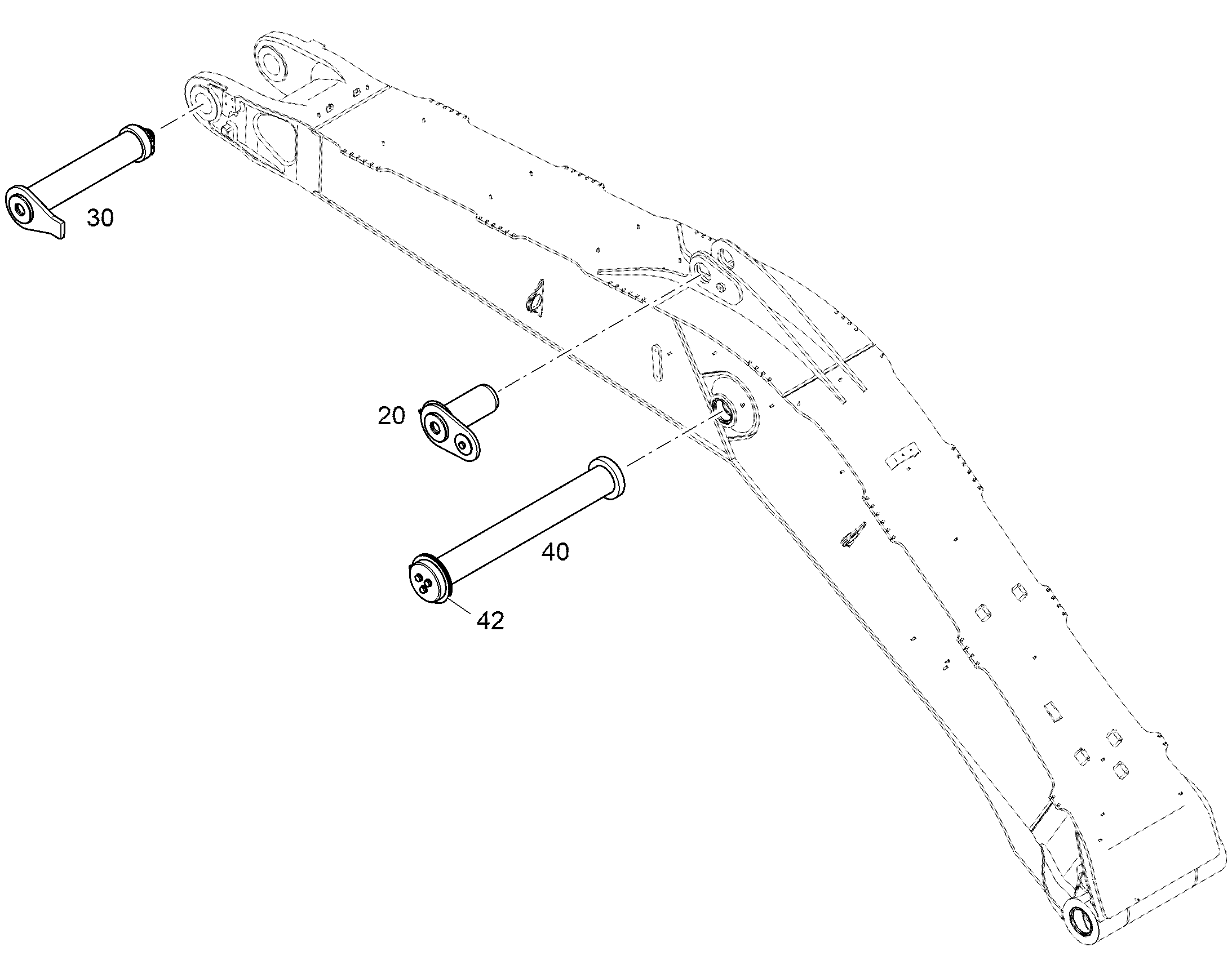 ПАЛЕЦ В СБОРЕ 120X742X605 12911453 LIEBHERR