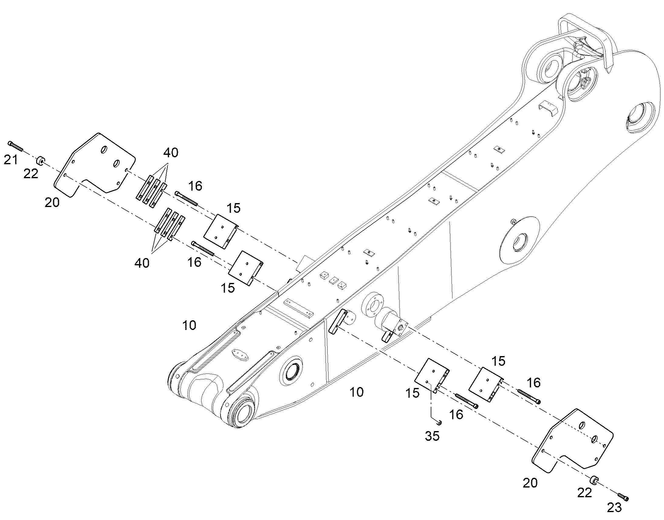 РАСПОРКА 12912363 LIEBHERR