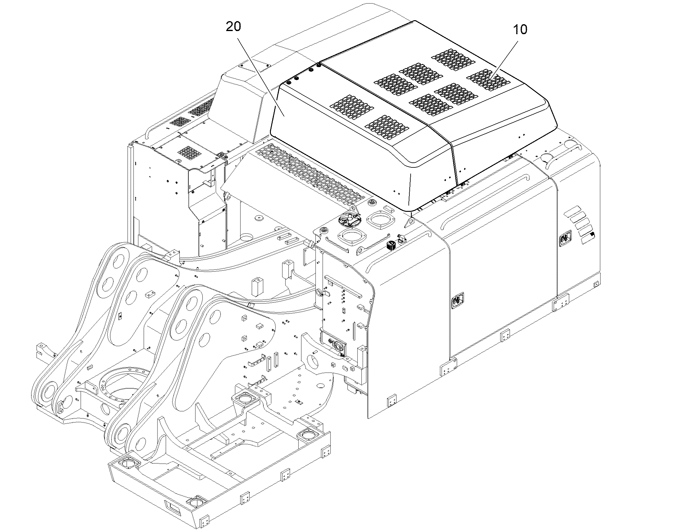 КАПОТ ДВИГАТЕЛЯ 12596200 LIEBHERR