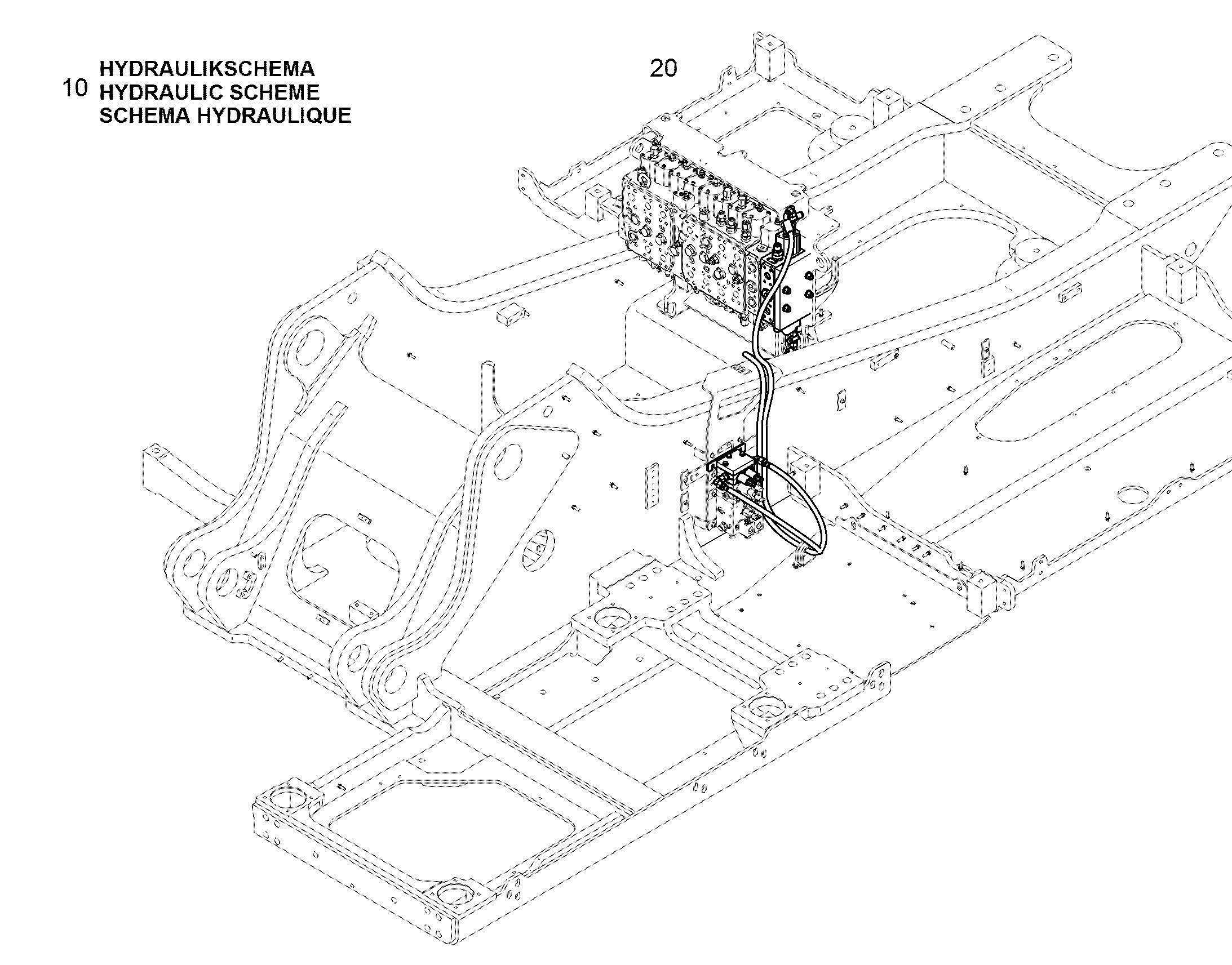 ГИДР.УПРАВЛЕНИЕ ФУНКЦИЕЙ ДВИЖ. 12586213 LIEBHERR