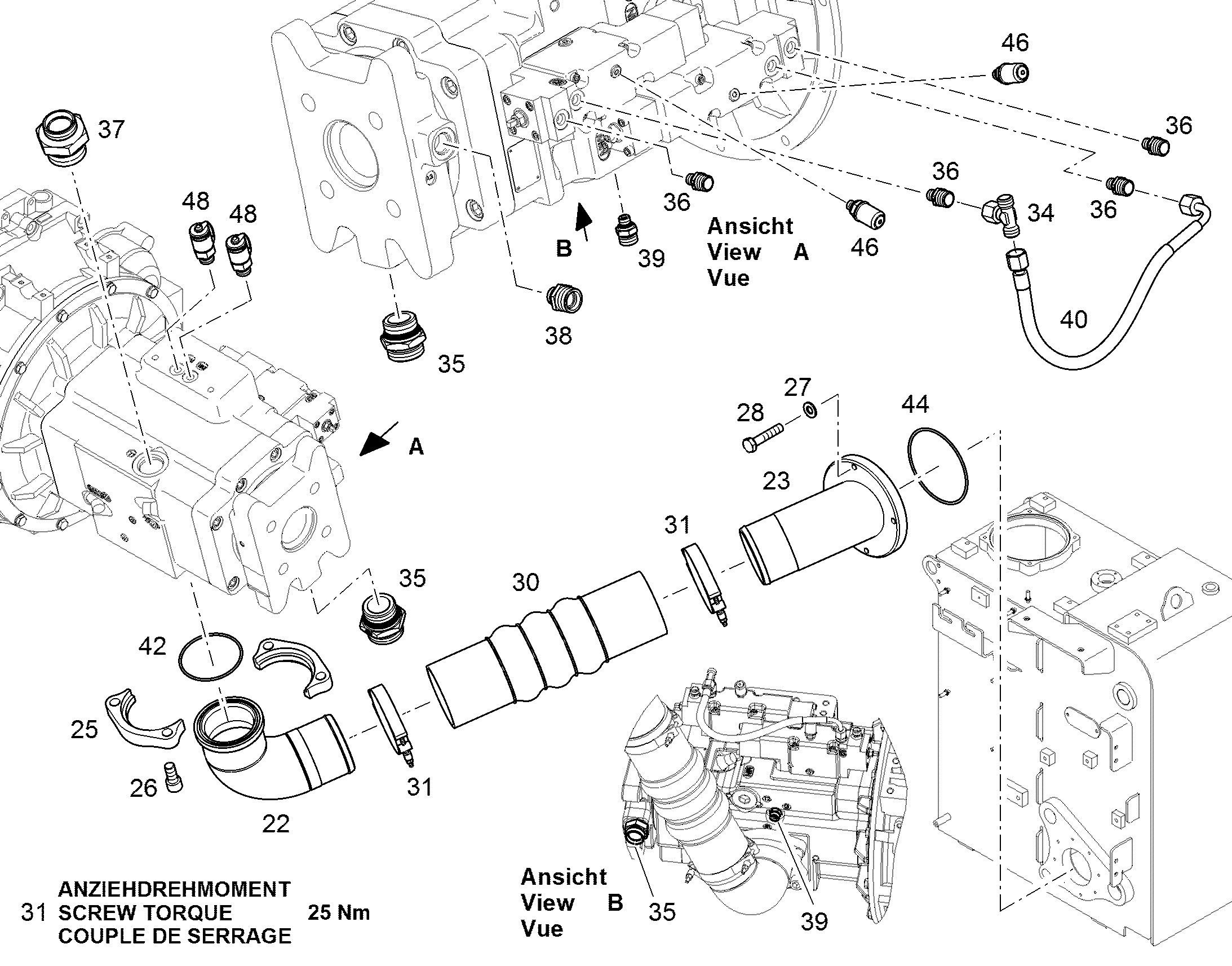 СКОБА ДЛЯ КРЕПЛЕНИЯ ШЛАНГА DIN 3017-3 C2 108 101-115X25 W 12238142 LIEBHERR