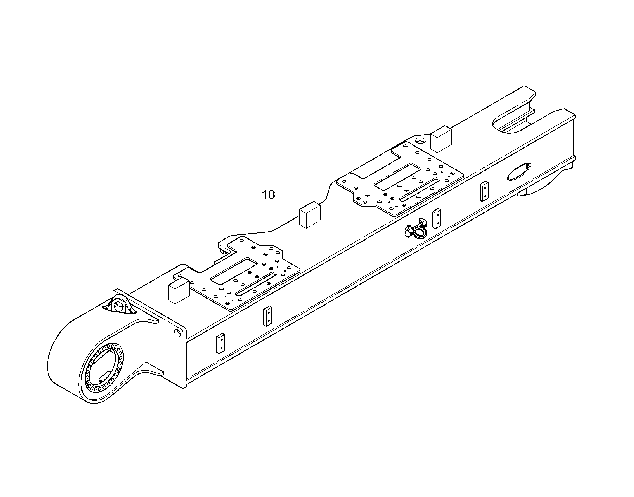 ЛОНЖЕРОН СПРАВА ОБРАБОТАННЫЙ 12812081 LIEBHERR
