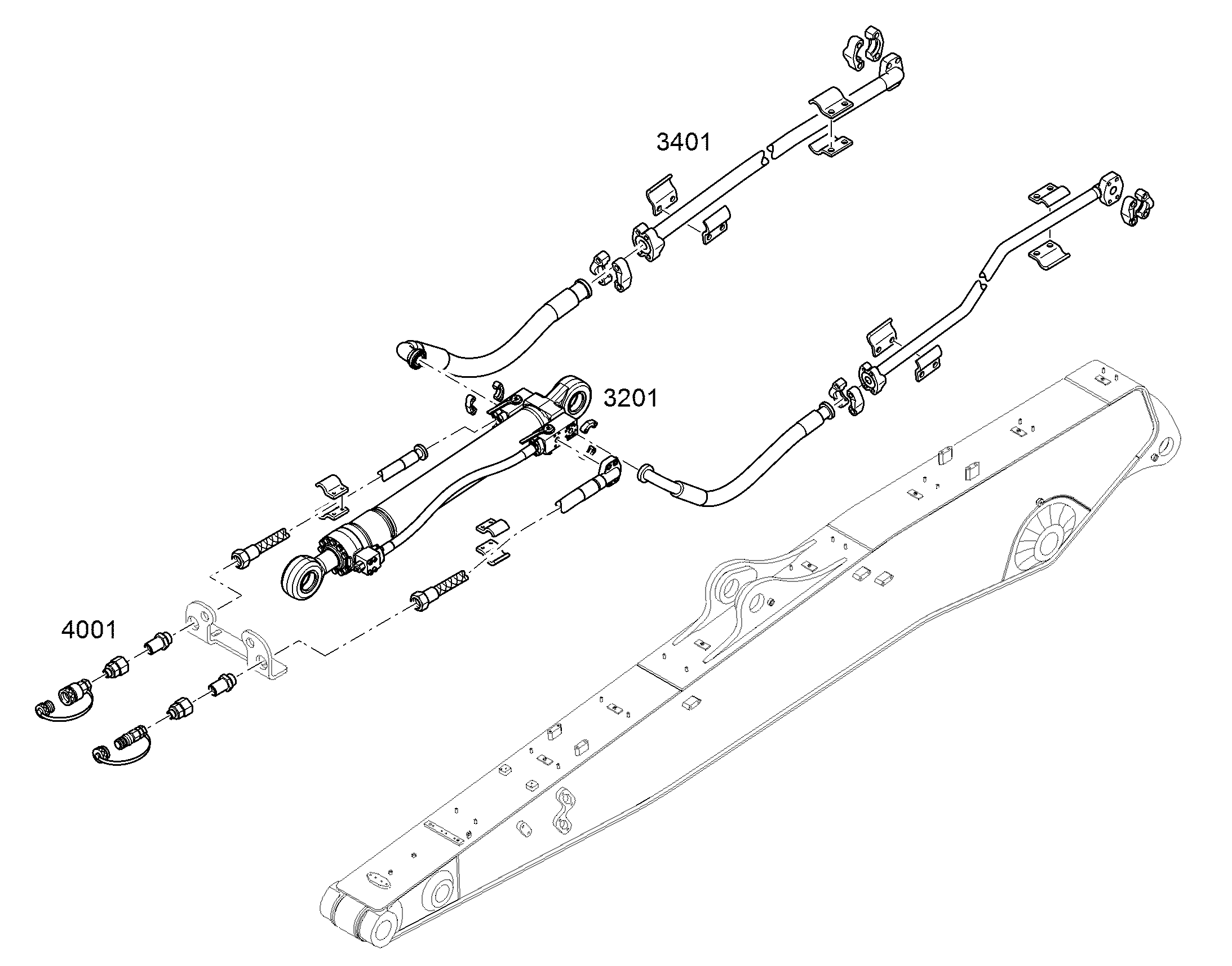 ПРОВОДКА ПРИВОД ГРЕЙФЕРА R926 10855166 LIEBHERR