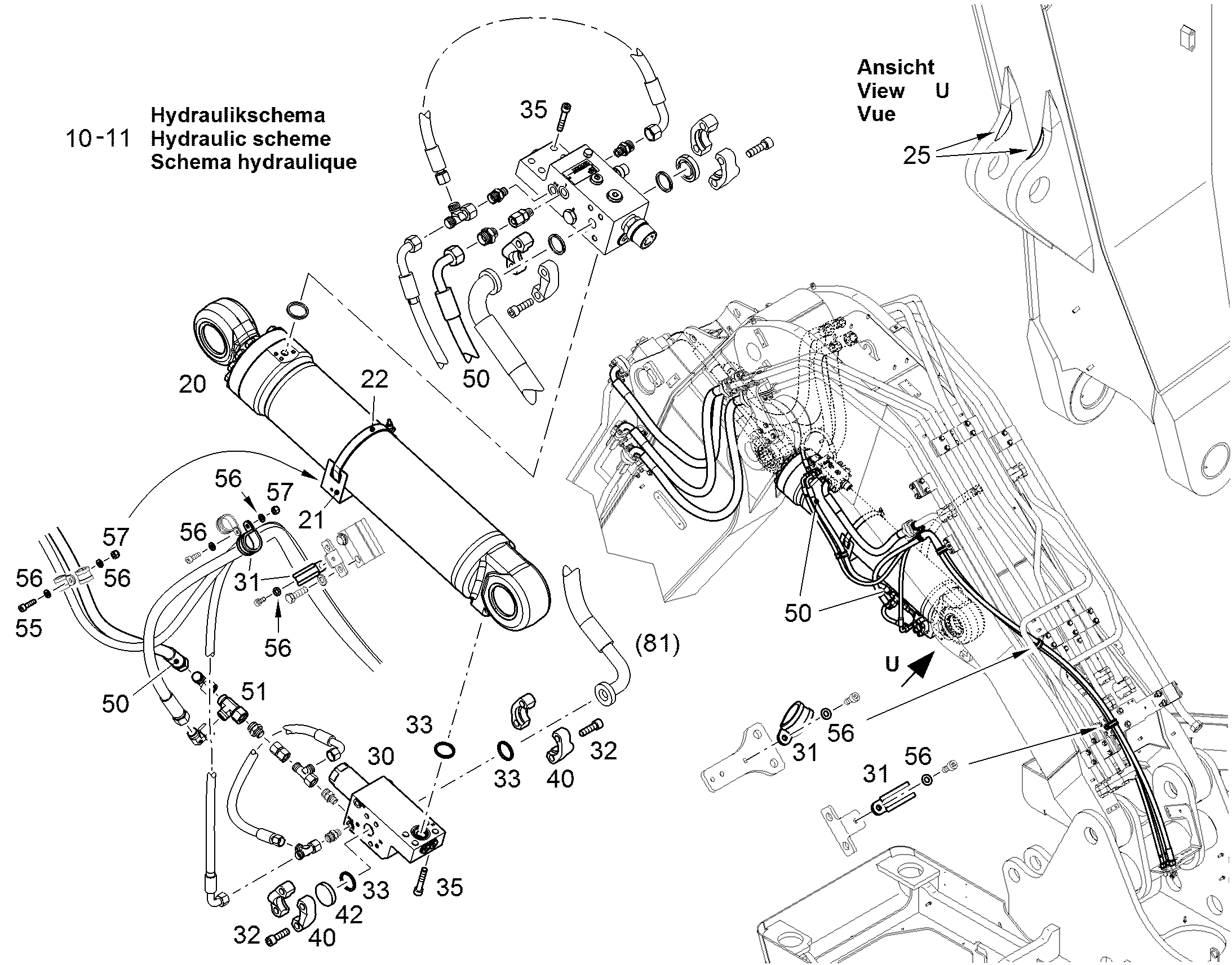 СХЕМА ГИДРАВЛИКИ 11730595 LIEBHERR