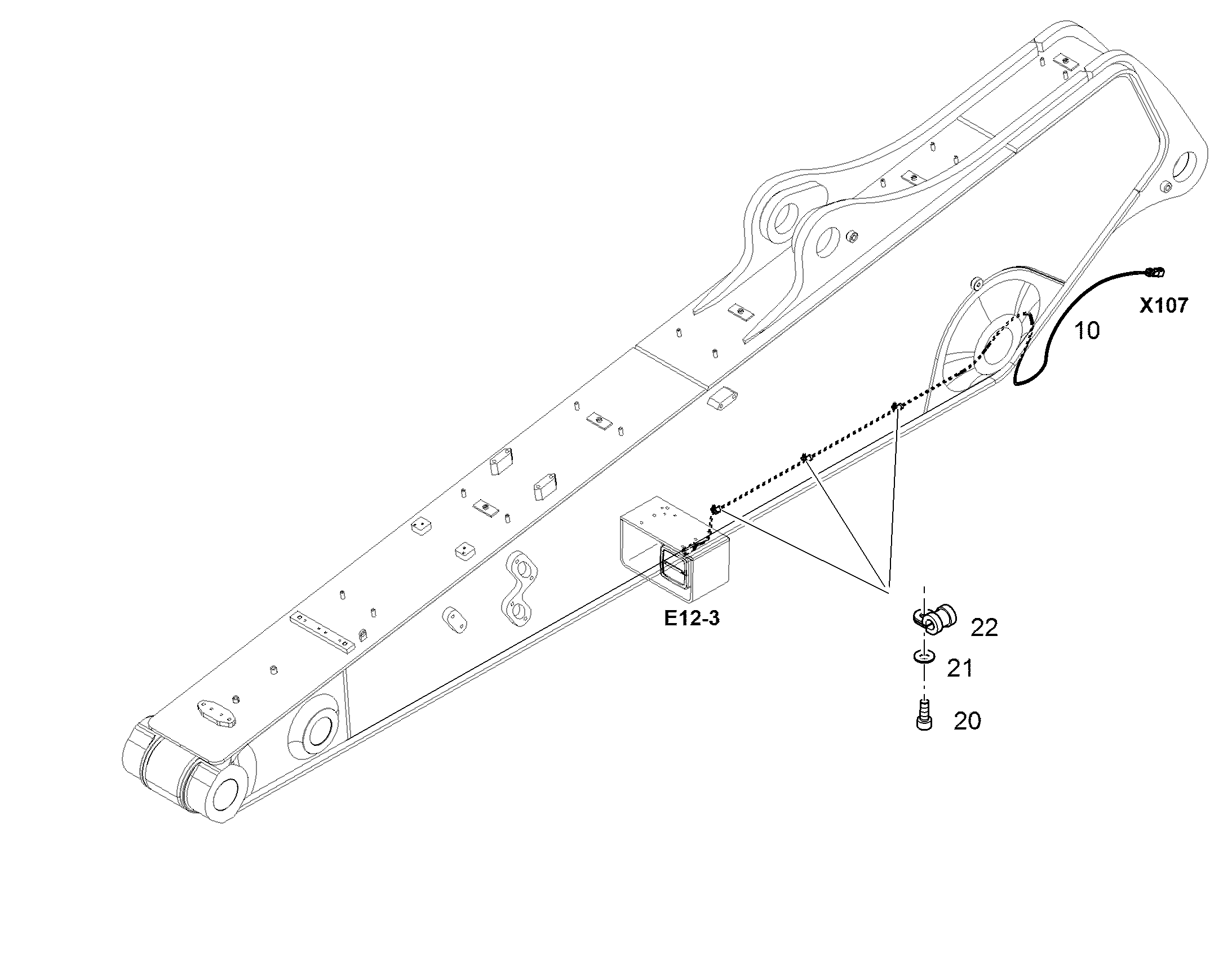 КРЕПЛЕНИЕ КАБЕЛЯ 12970053 LIEBHERR