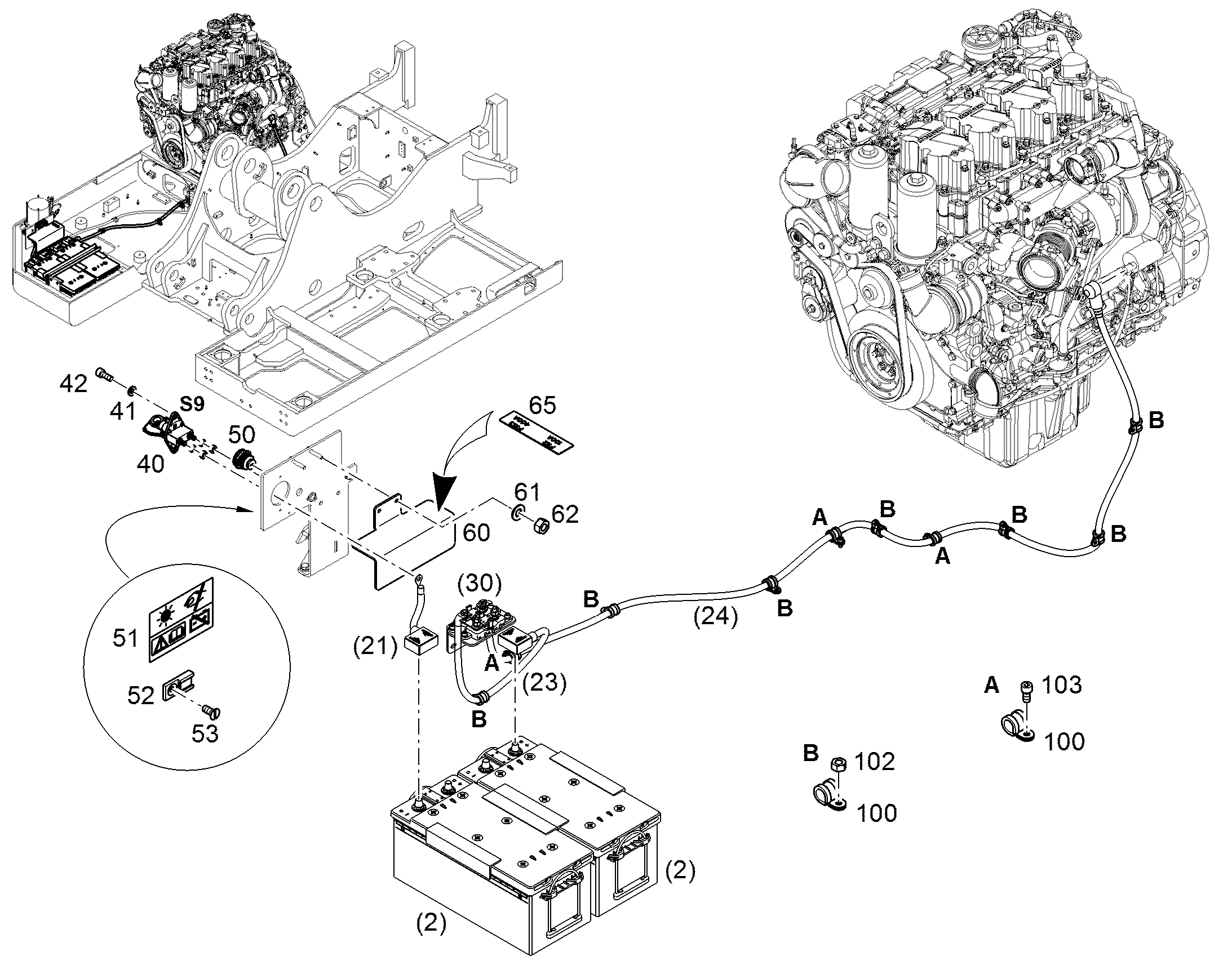 КРЕПЛЕНИЕ КАБЕЛЯ 13556284 LIEBHERR