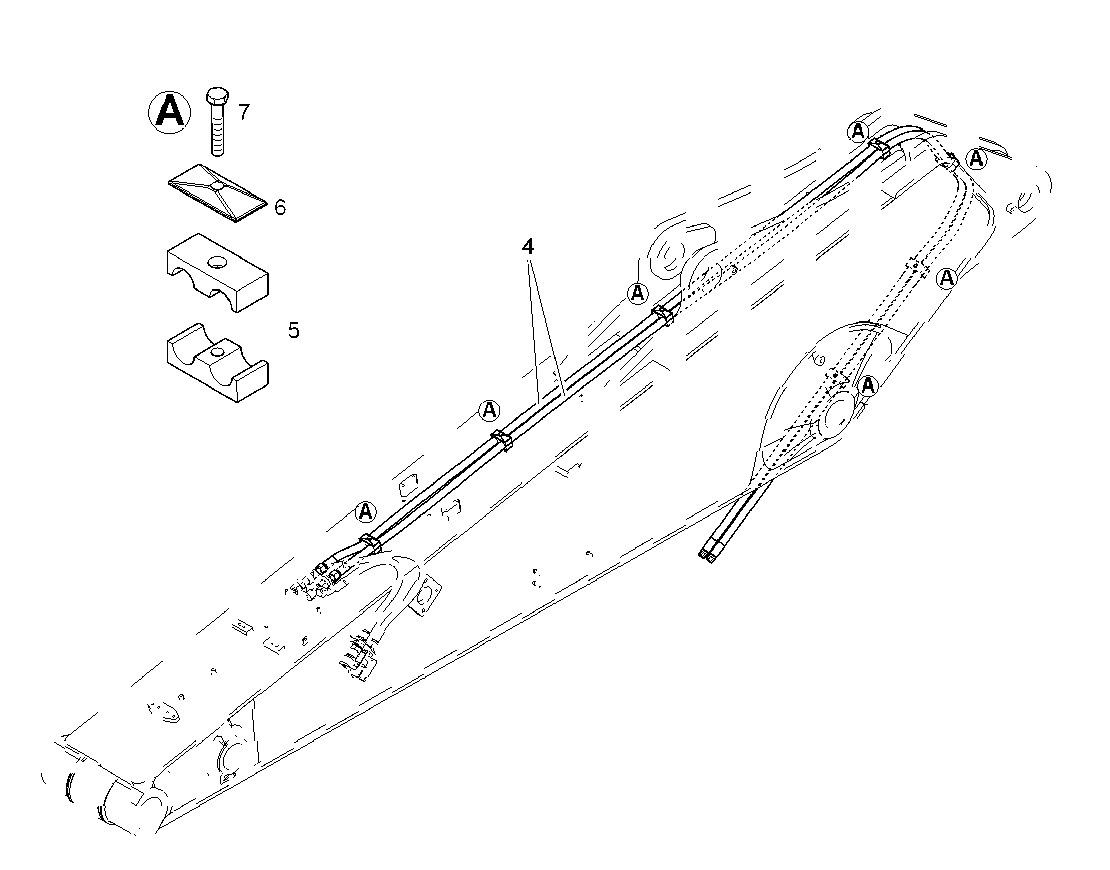 ШЛАНГ 12X4850 12232380 LIEBHERR