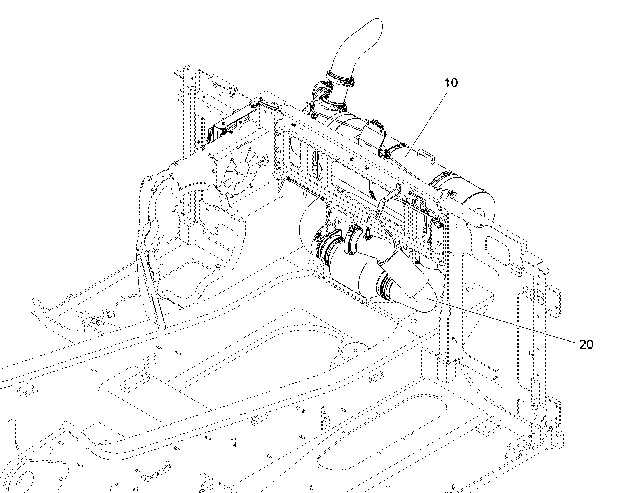 ГЛУШИТЕЛЬ УСТАНОВКА 12877785 LIEBHERR