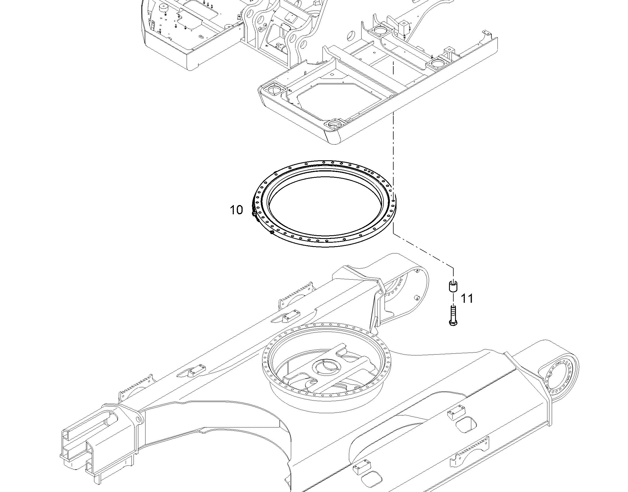 КРЕП.ДЕТ.ПОВ.КРУГА НИЖН.ТЕЛЕЖ. 12876979 LIEBHERR