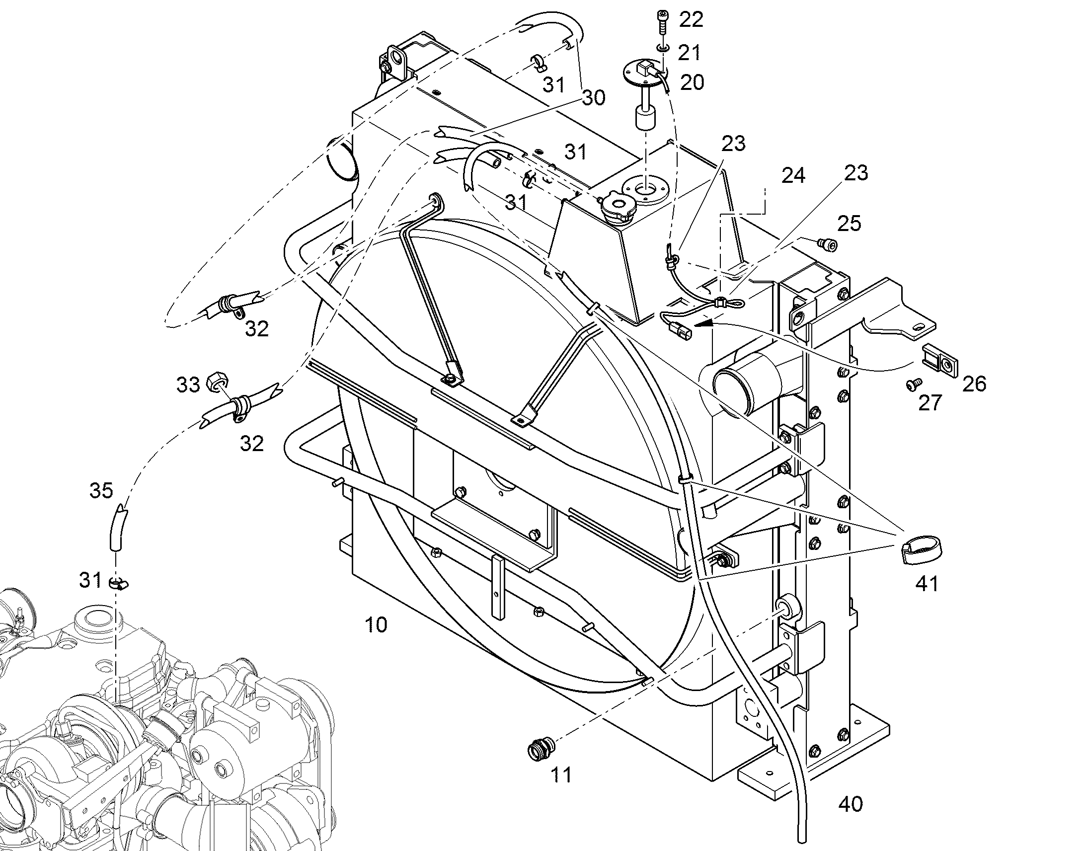ОХЛАДИТЕЛЬ ПОРШНЯ 12240859 LIEBHERR