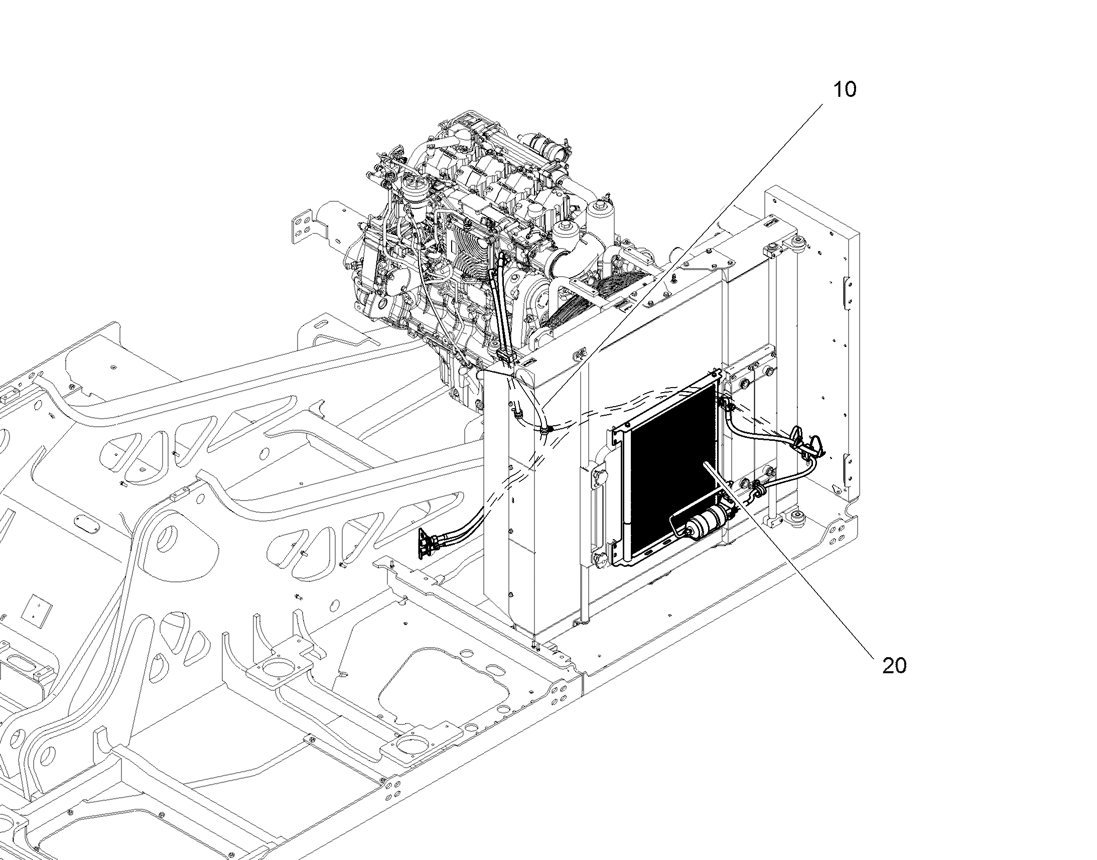 ШЛАНГИ КОНДИЦИОНЕРА, УСТАНОВКА 12859084 LIEBHERR