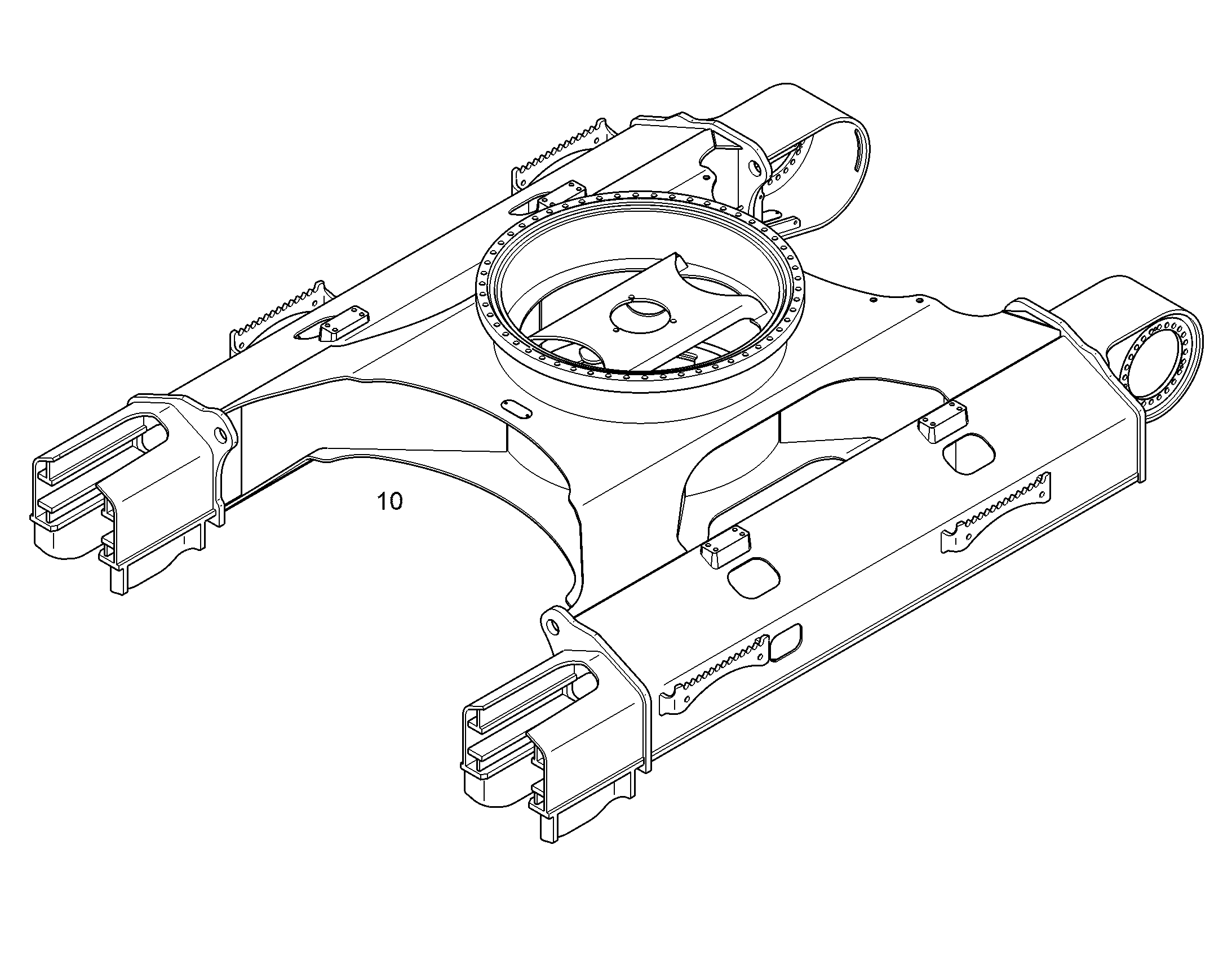 НИЖНЯЯ ТЕЛЕЖКА В СБОРЕ 12845672 LIEBHERR