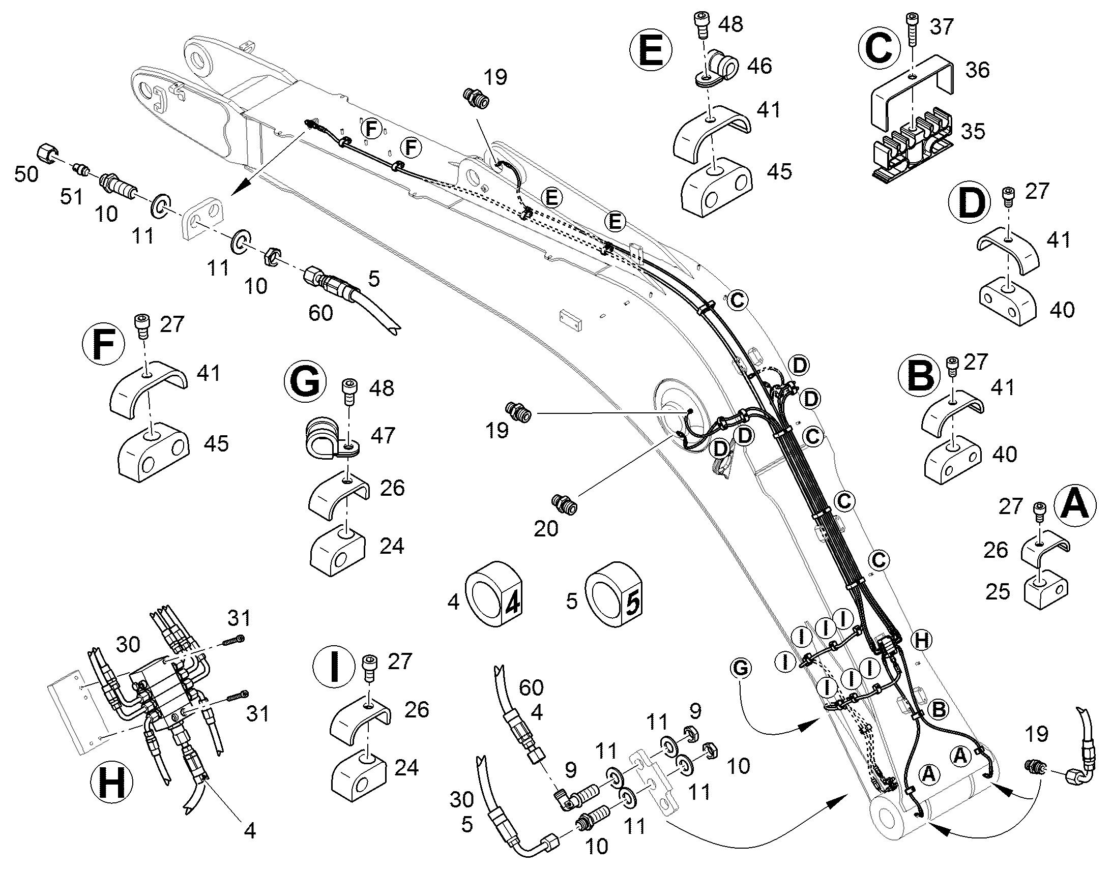 ШЛАНГ 6,3X5424 12237035 LIEBHERR