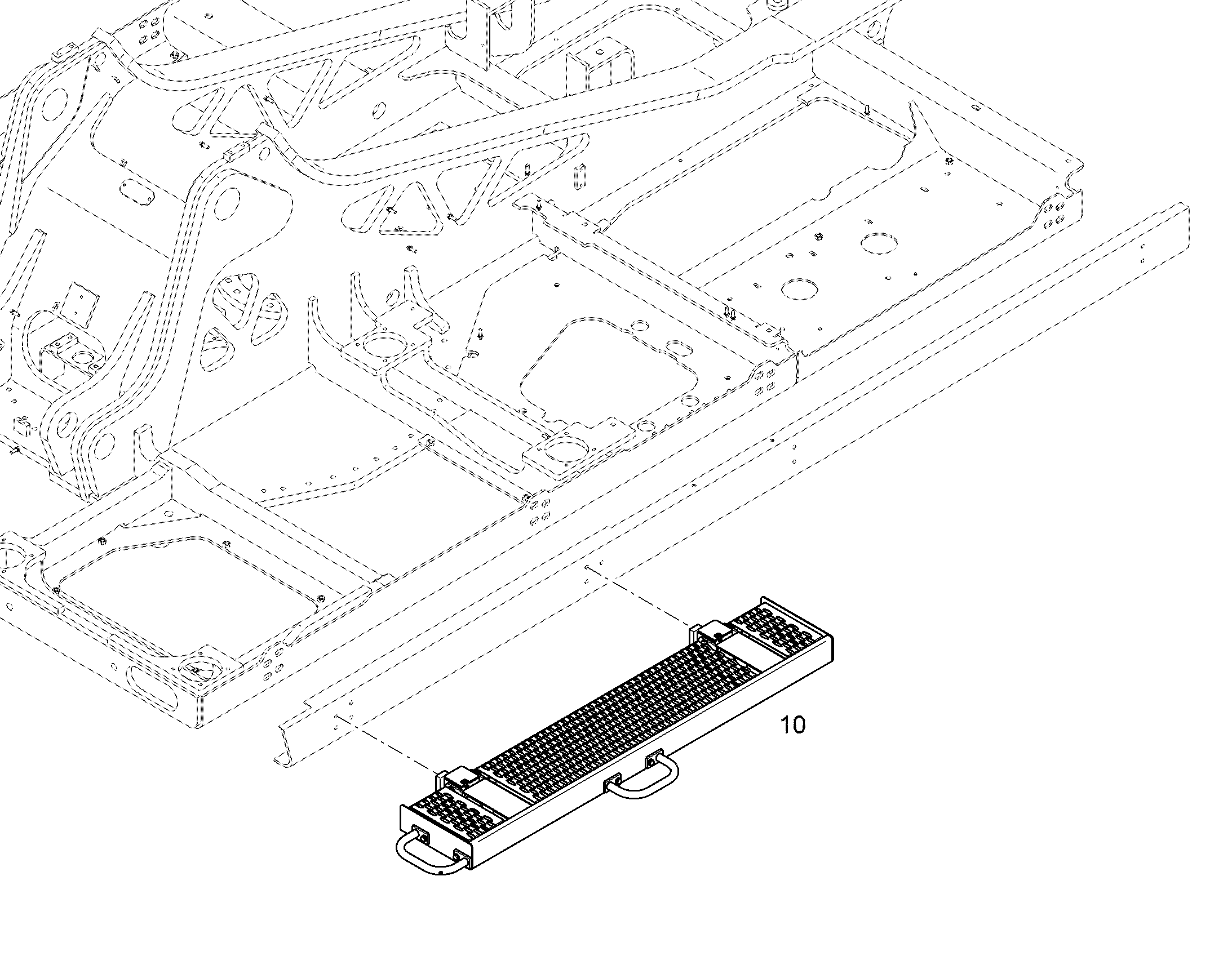 CATWALK FRONT LEFT 12877001 LIEBHERR