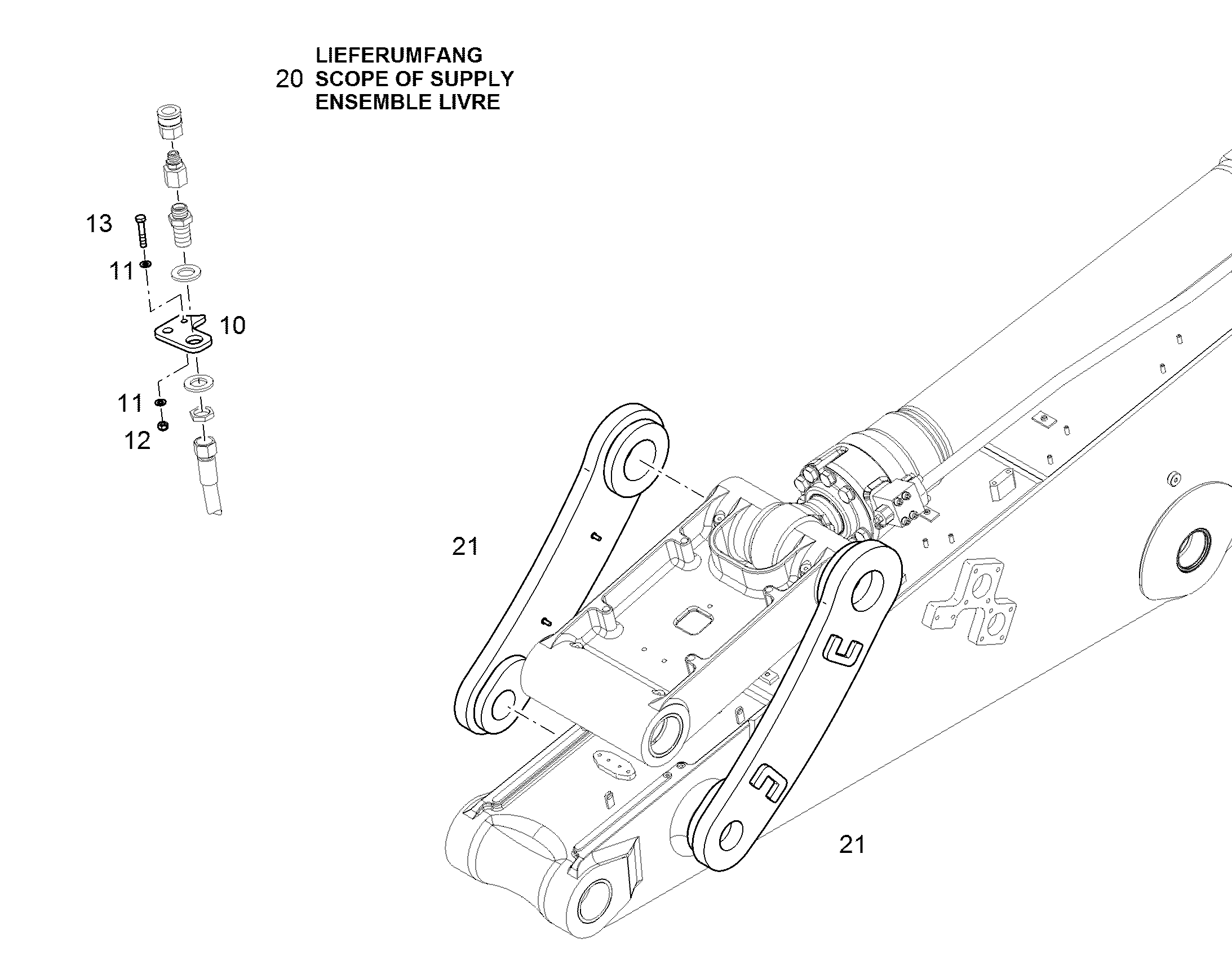 ПОСТАВЛЯЕМЫЙ КОМПЛЕКТ 11841203 LIEBHERR
