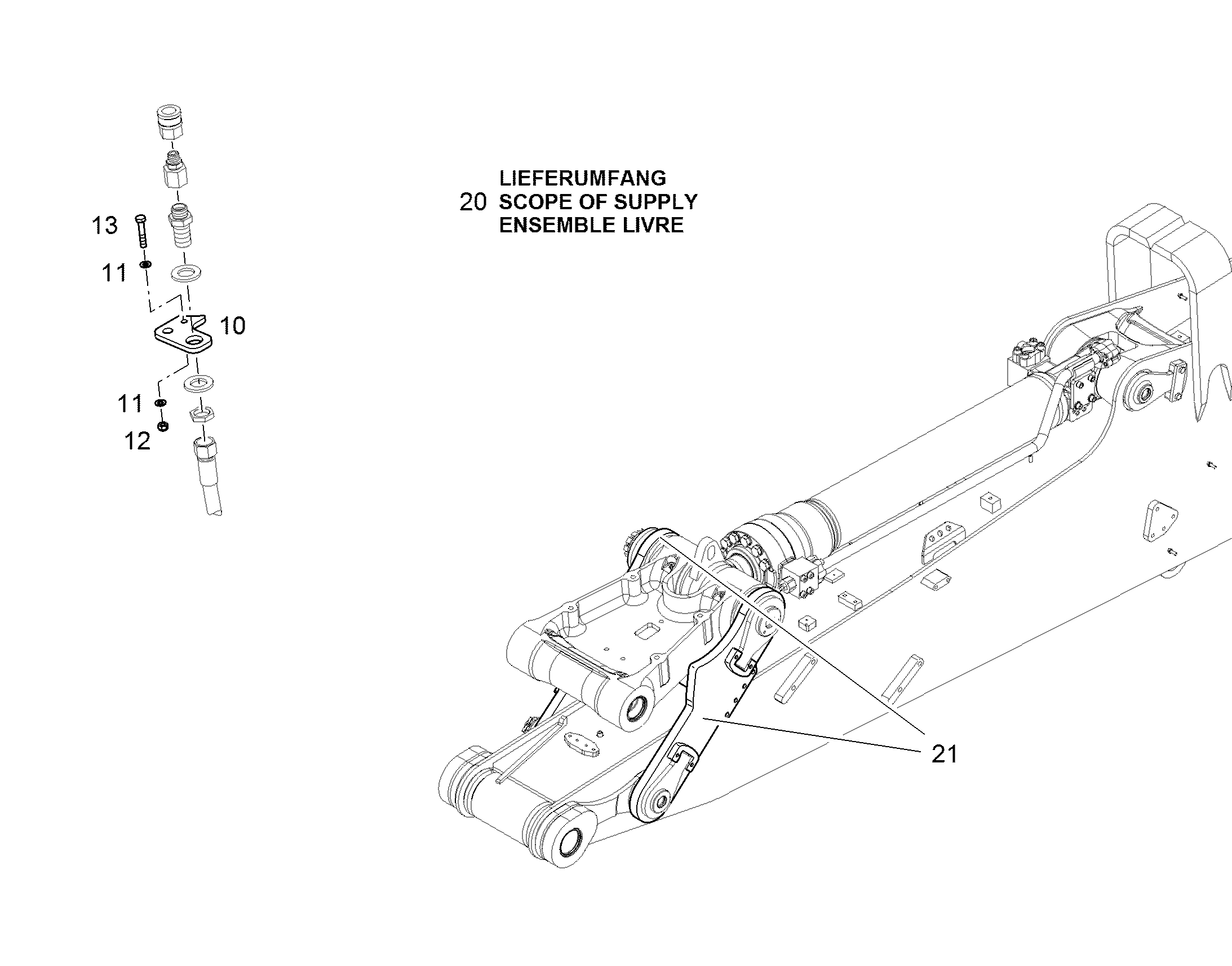 ПОСТАВЛЯЕМЫЙ КОМПЛЕКТ 11841204 LIEBHERR