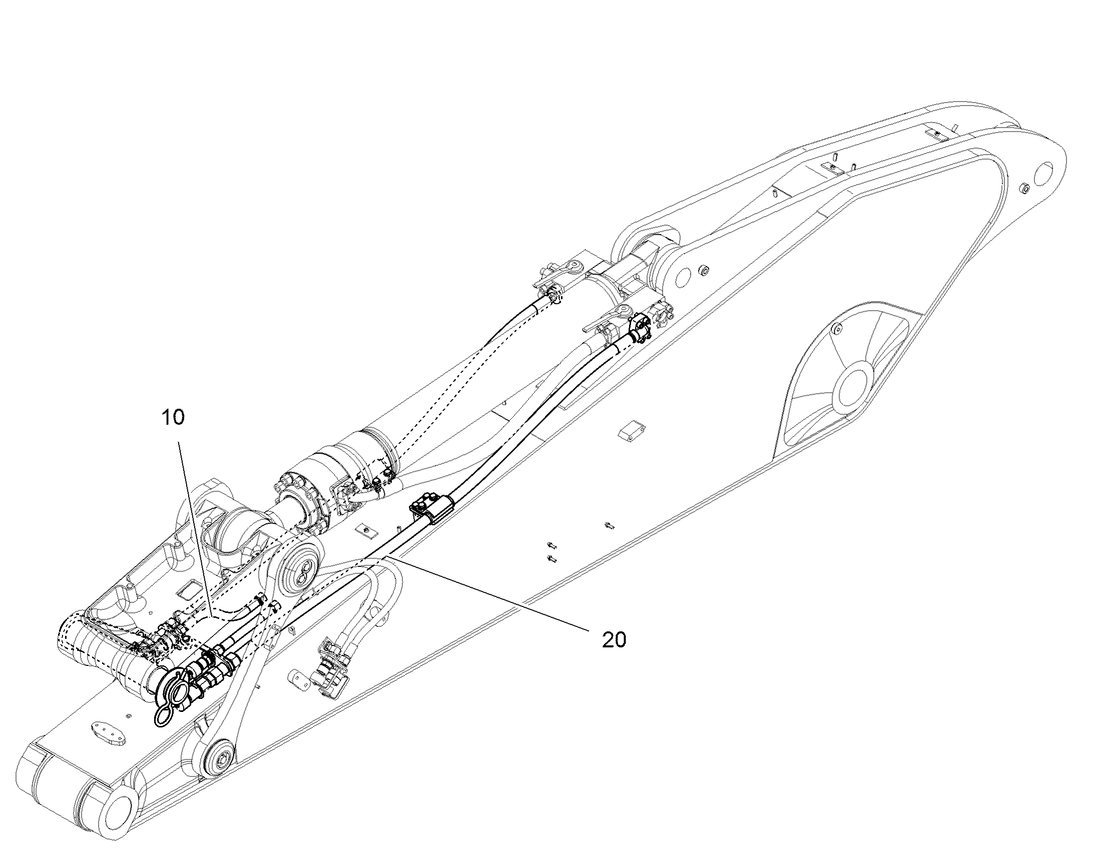 ПРОВОДКА ПРИВОД ГРЕЙФЕРА 13567361 LIEBHERR
