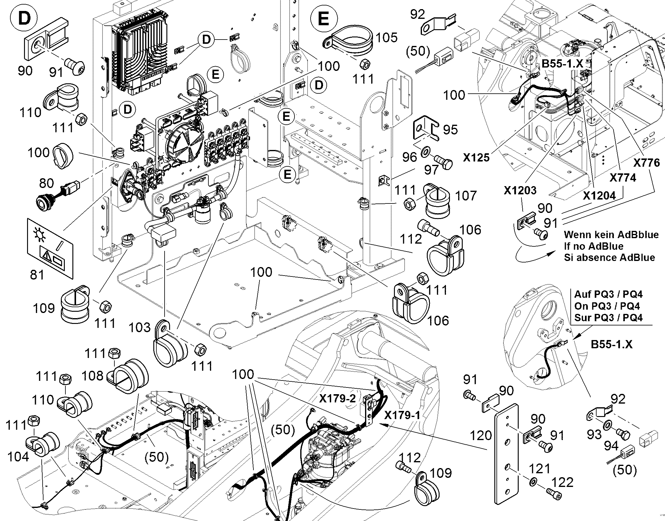 КРЕПЛЕНИЕ КАБЕЛЯ 12969117 LIEBHERR