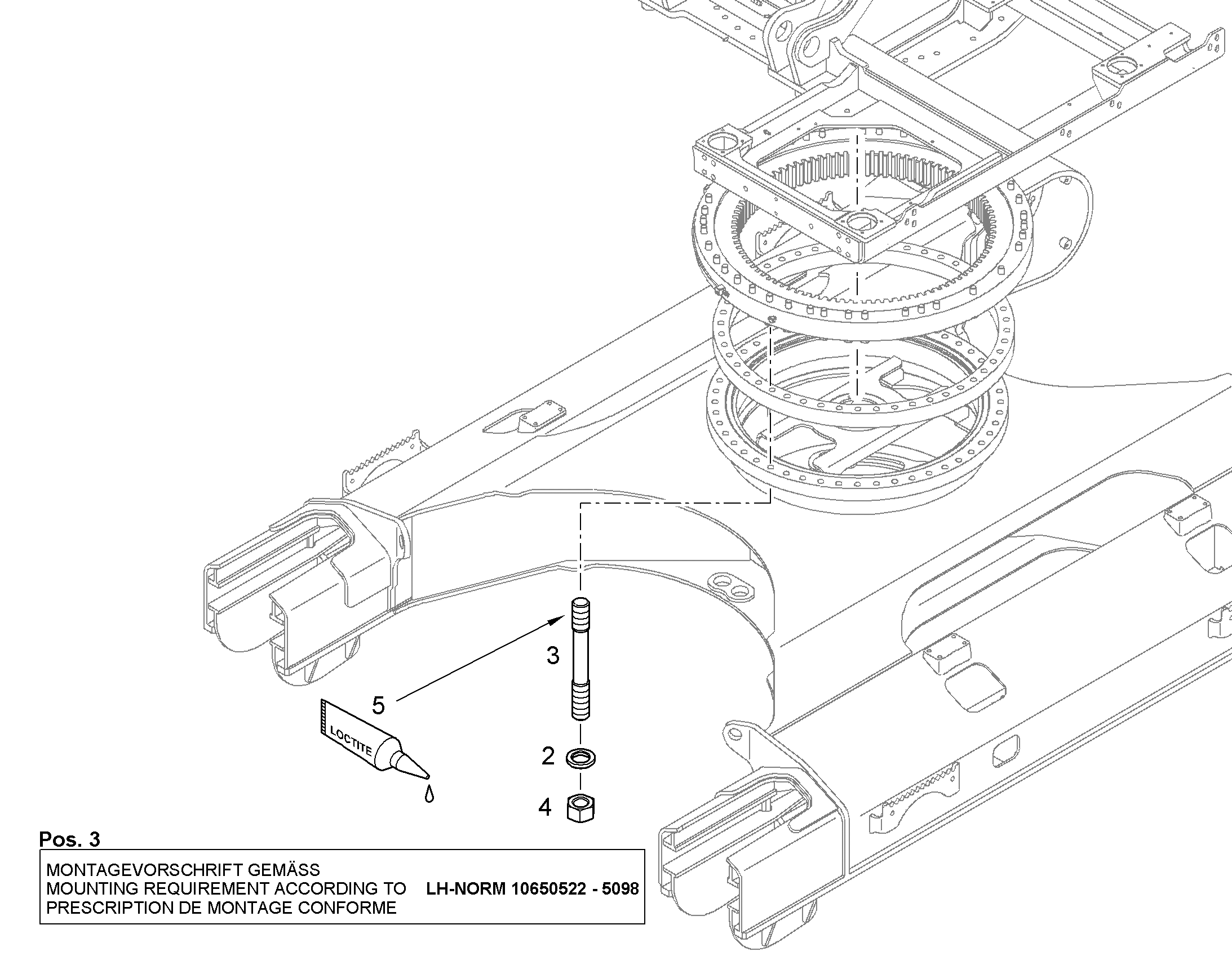 ШПИЛЬКА 42CrMo4 12560305 LIEBHERR